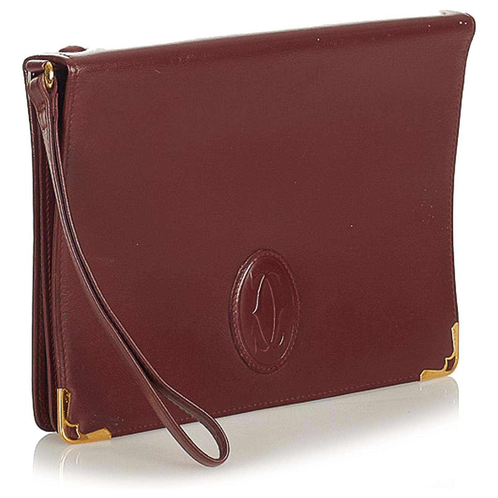 de Cartier Leather Clutch Bag 