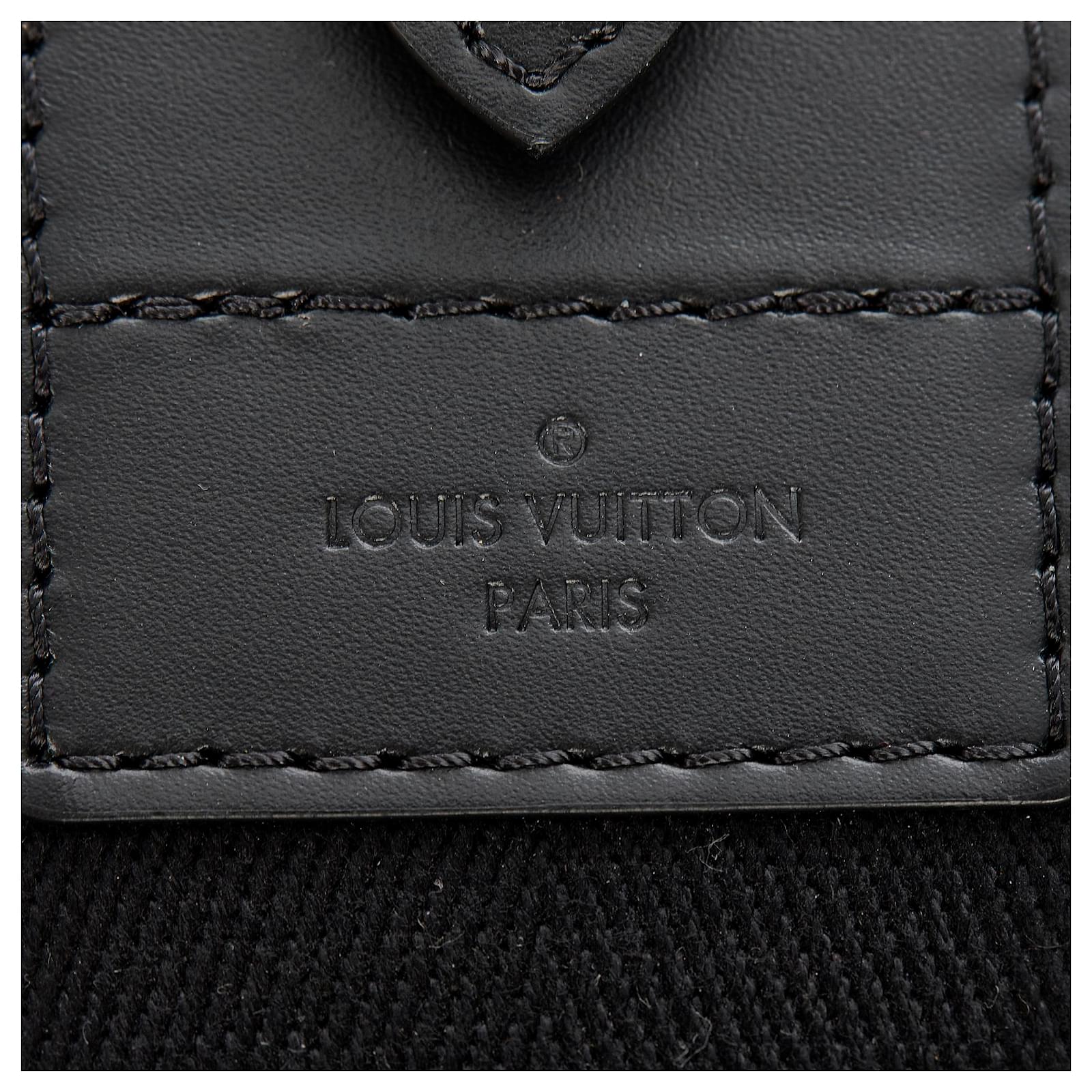 Louis Vuitton Black Canvas Shoulder Bag Strap Leather Cloth Pony-style  calfskin Cloth ref.426745 - Joli Closet