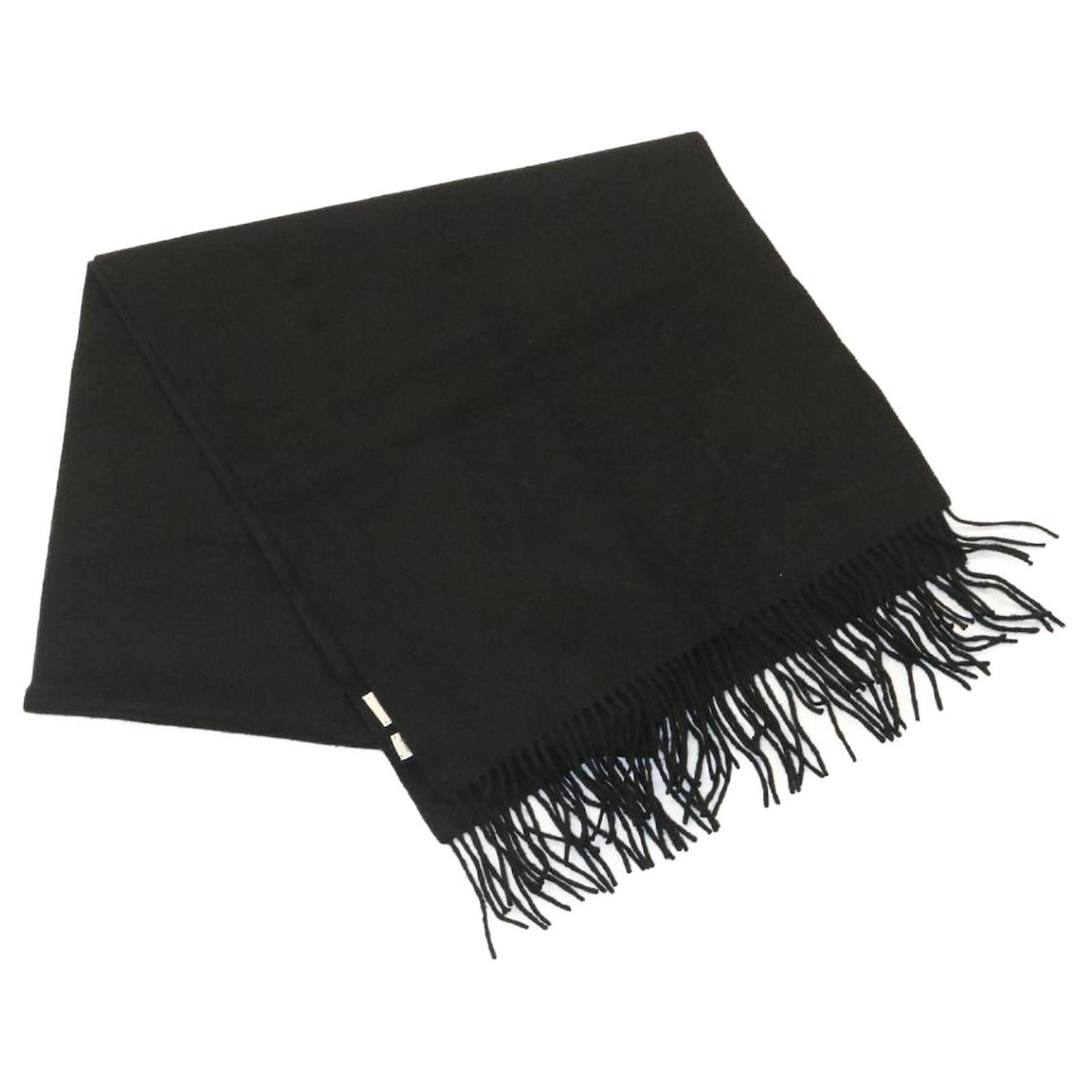 Hermès scarf Black Wool ref.427672 - Joli Closet