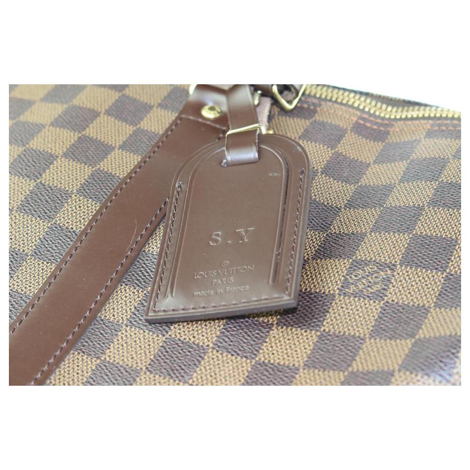 Louis Vuitton Damier Ebene Keepall 50 Duffle bag 4lv1123