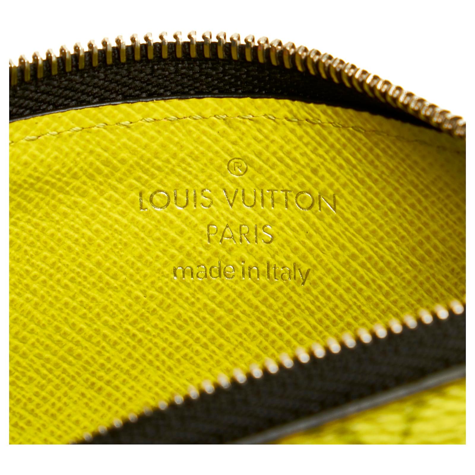 Louis Vuitton Yellow Monogram Bahia Coin Card Holder Leather Pony-style  calfskin ref.428122 - Joli Closet