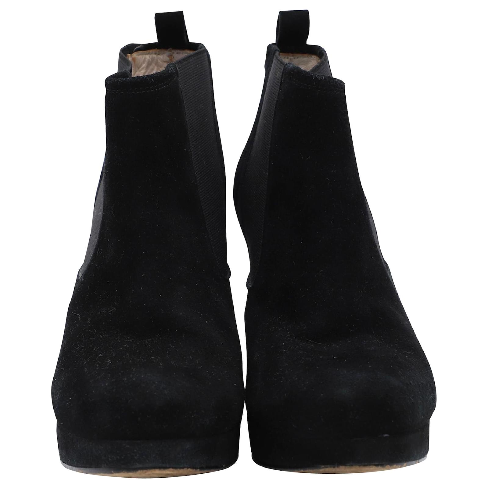 Ganni Chelsea Ankle Boots in Black Suede ref.428398 - Closet
