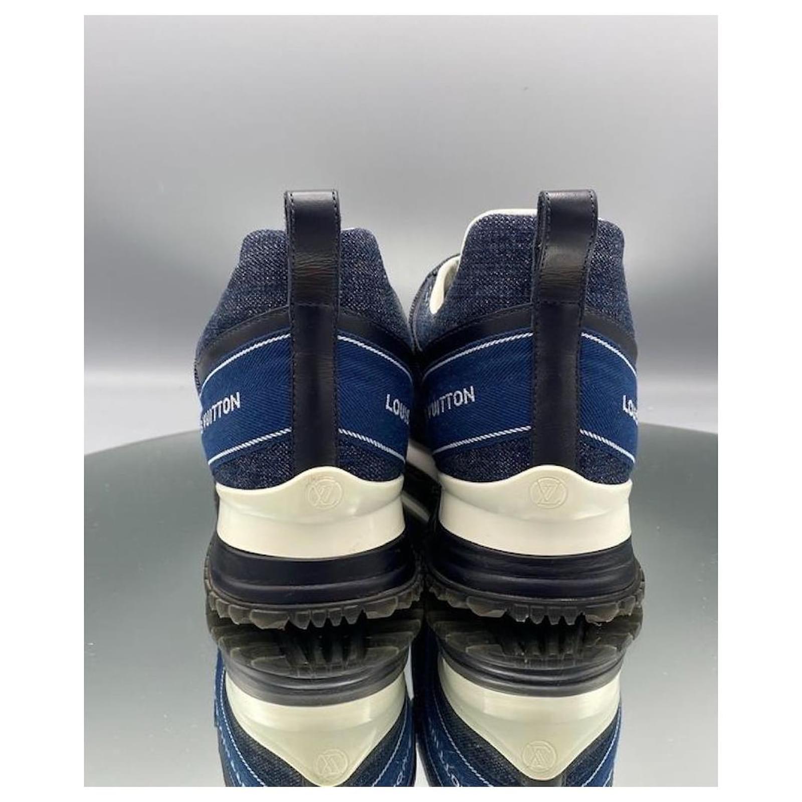 Louis Vuitton Denim Timeout Sneakers 35.5 – Jadore Couture
