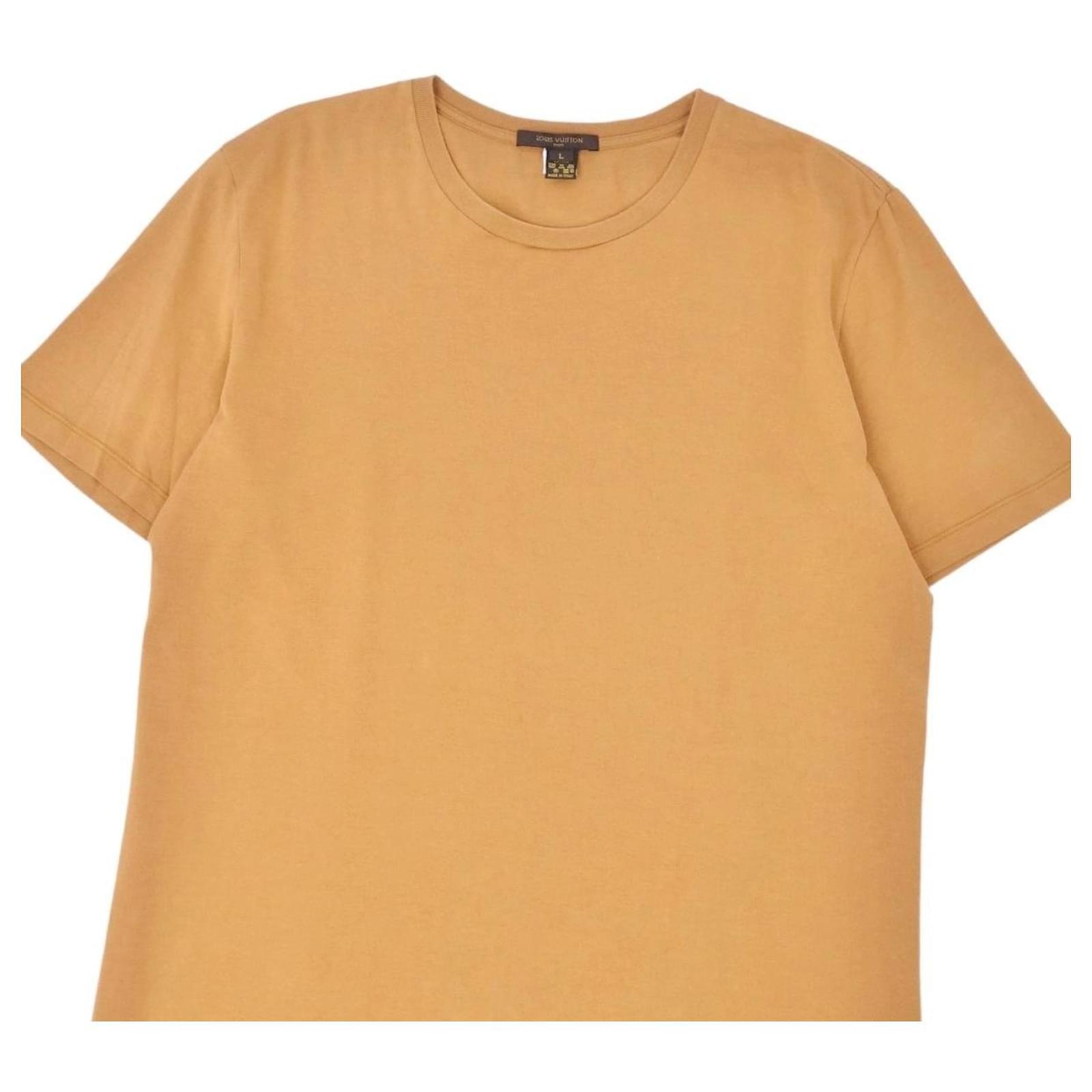 Louis Vuitton Short-sleeved Cotton T-Shirt Orange Flame. Size 3L