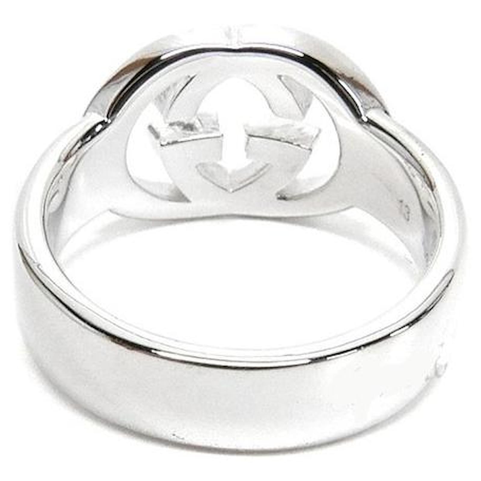 Used] Gucci Ring GUCCI Men's Ring Silver Brit Silver Silvery ref