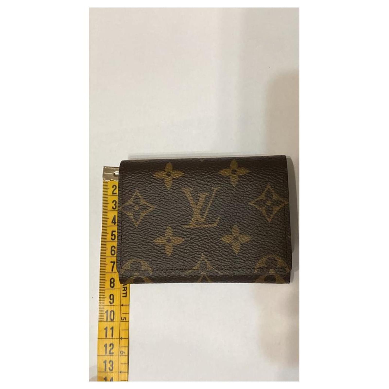 Louis vuitton unisex business card holder Brown Leather ref.428722