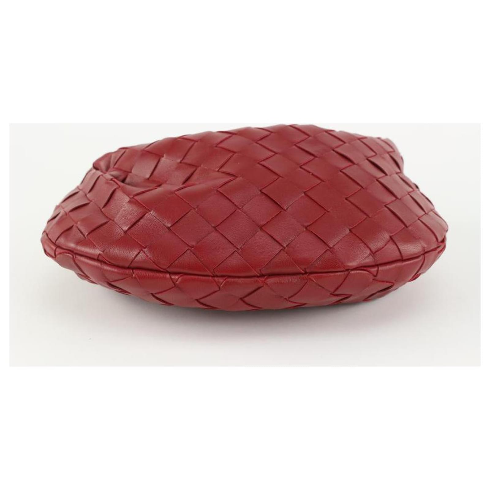 Bottega Veneta Loop Mini Bag in Red Intrecciato Leather — UFO No More