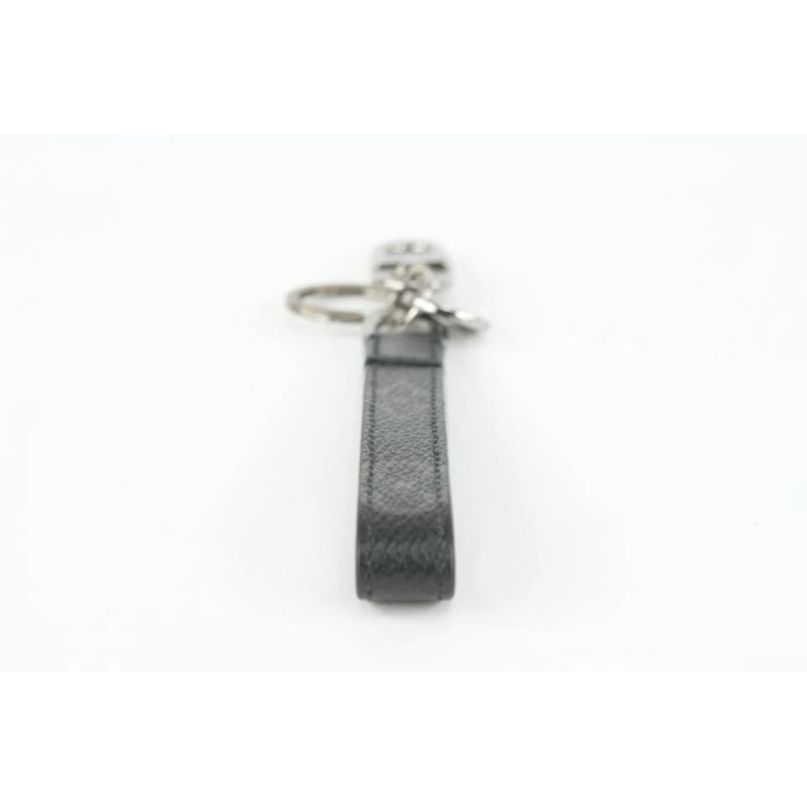Louis Vuitton Black Monogram Eclipse LV Keychain Poignet Strap Bag Charm  Leather ref.429316 - Joli Closet