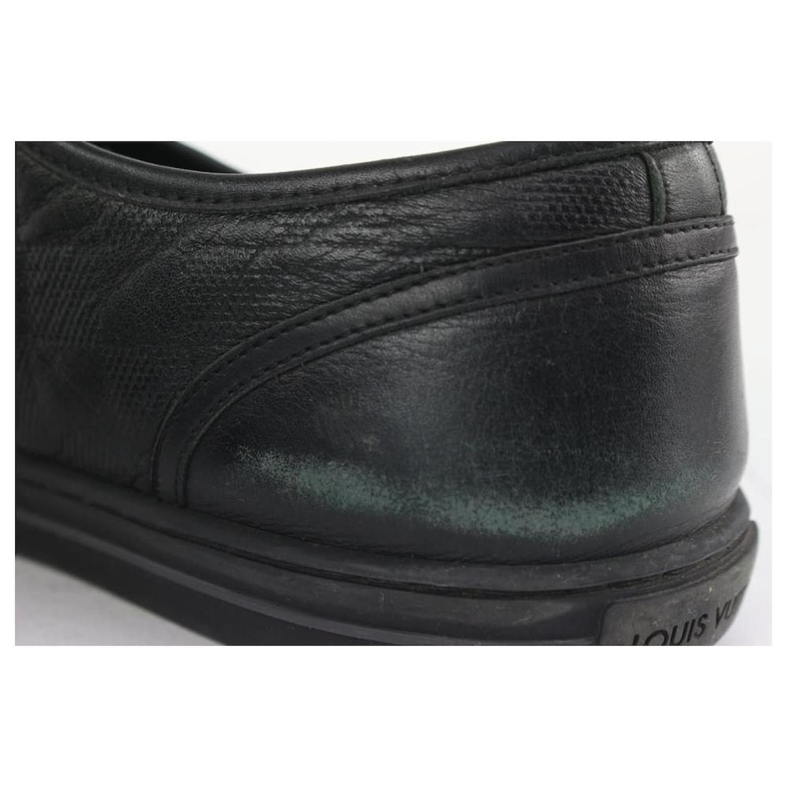 Louis Vuitton Men's US 10 Black Damier Infini Sneakers Low Top 1123lv41