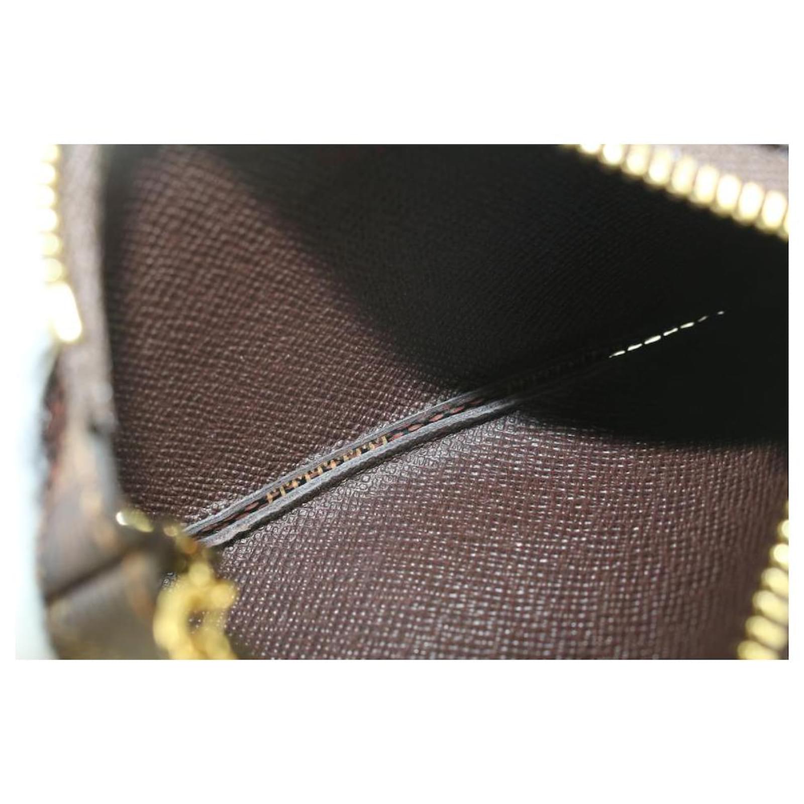 Louis Vuitton Rare Centenaire Damier Ebene Pochette Cles Key Pouch Keychain  688lv621