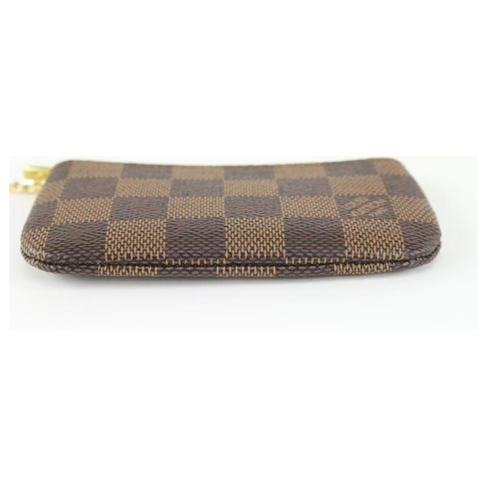 checkered coin purse keychain lv