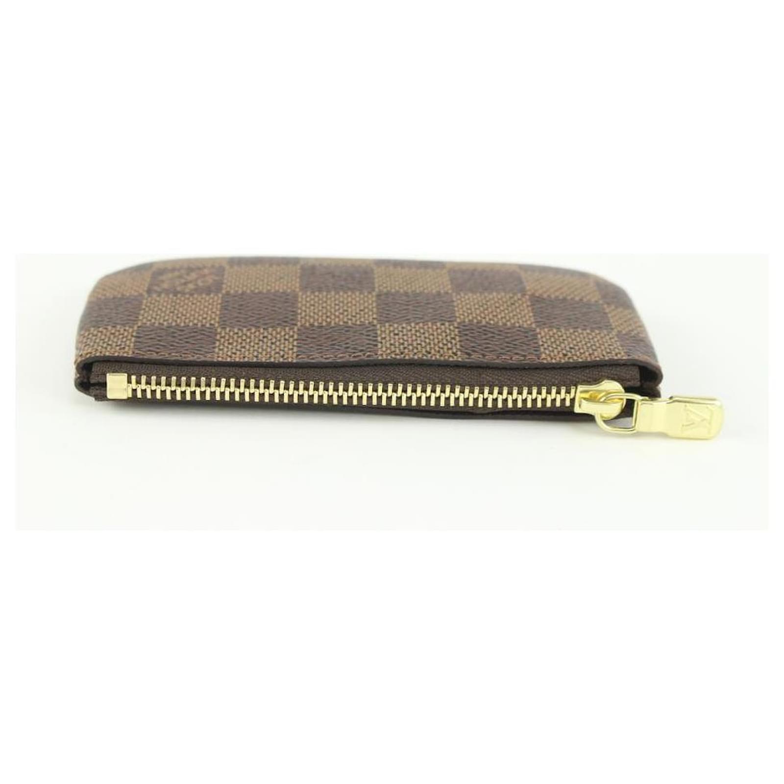 Louis Vuitton Damier Ebene Key Pouch Pochette Cles Keychain Card Coin Case  ref.429369 - Joli Closet
