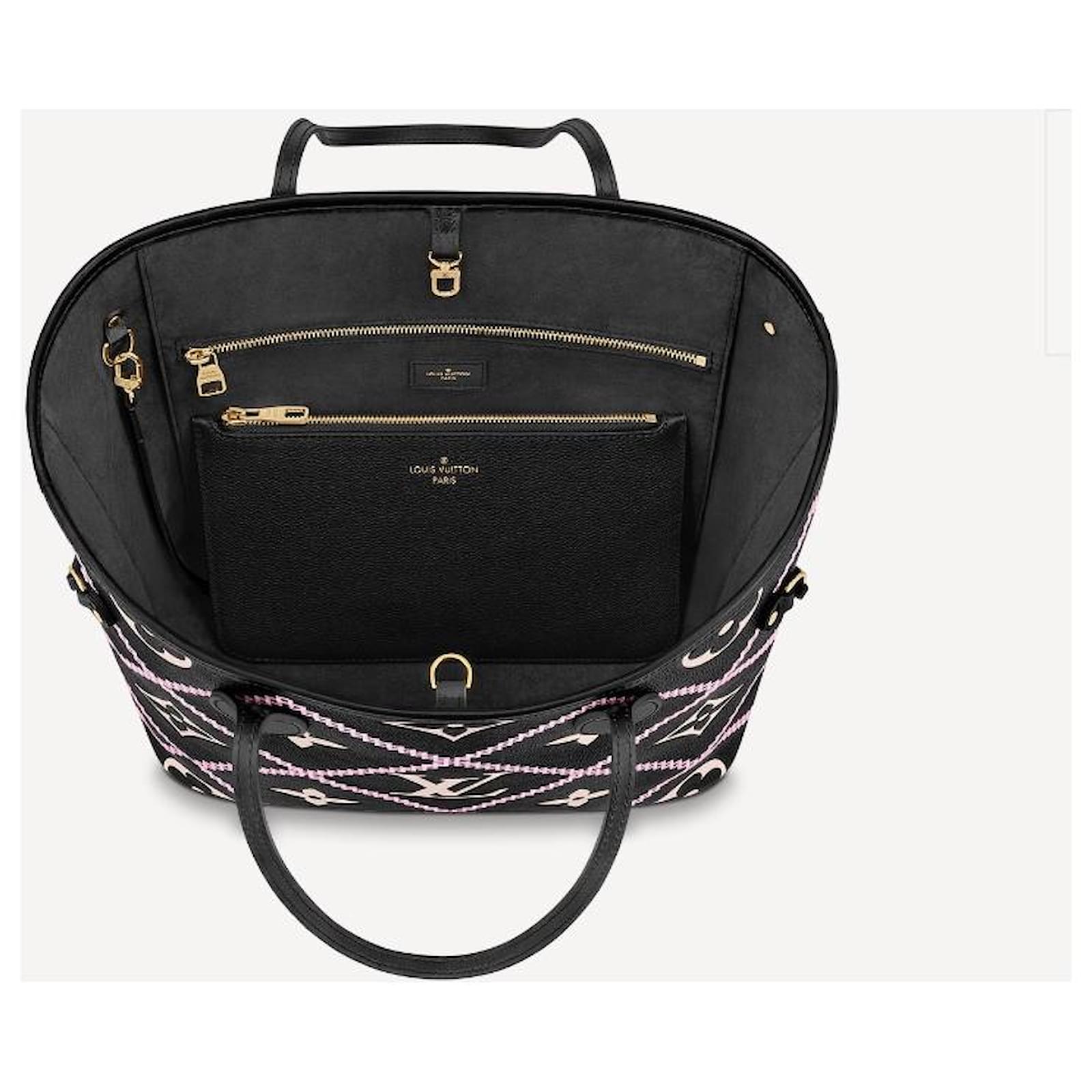Louis Vuitton LV Neverfull MM black Leather ref.426535 - Joli Closet