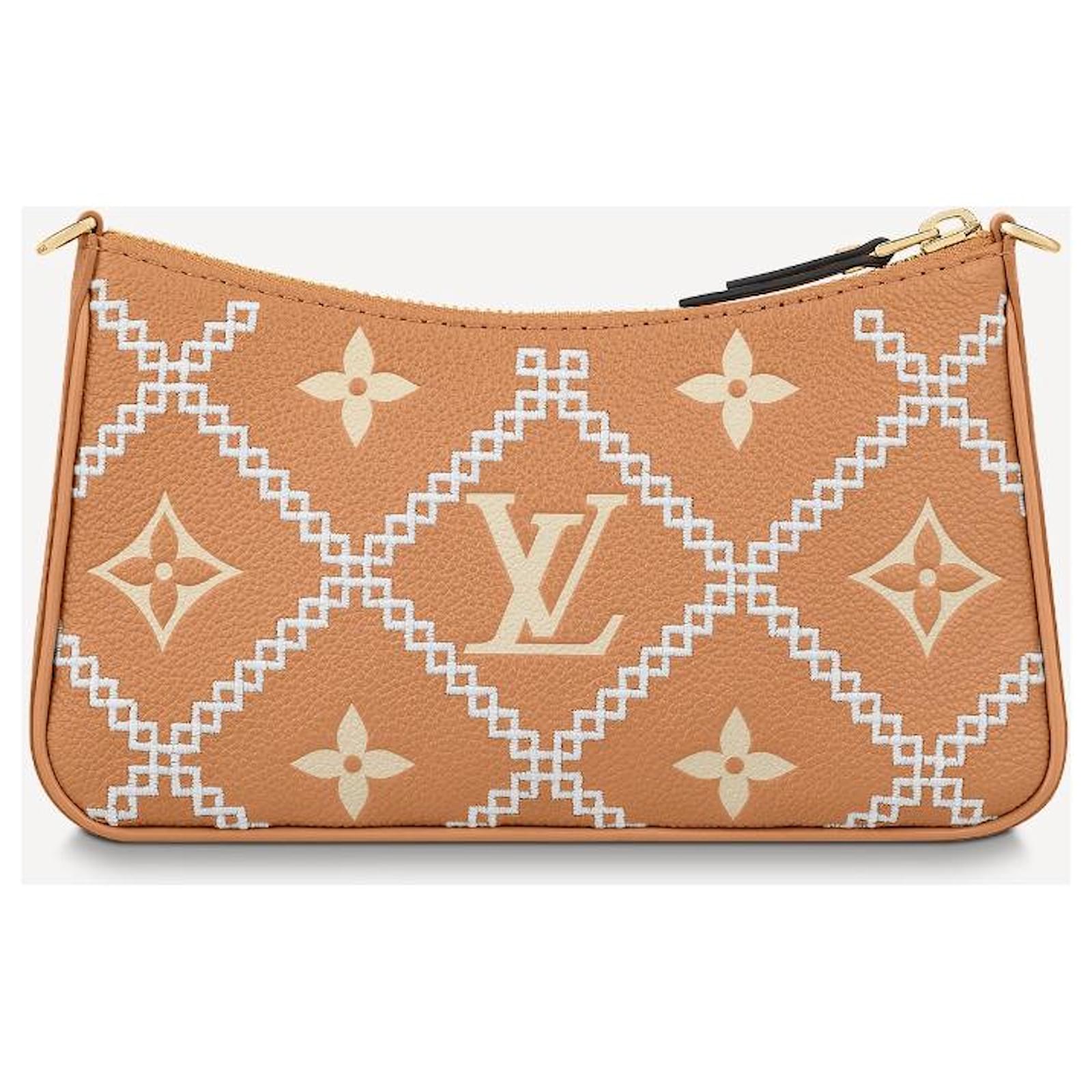 Louis Vuitton Easy Pouch On Strap Arizona Beige in Cowhide Leather with  Gold-tone - US