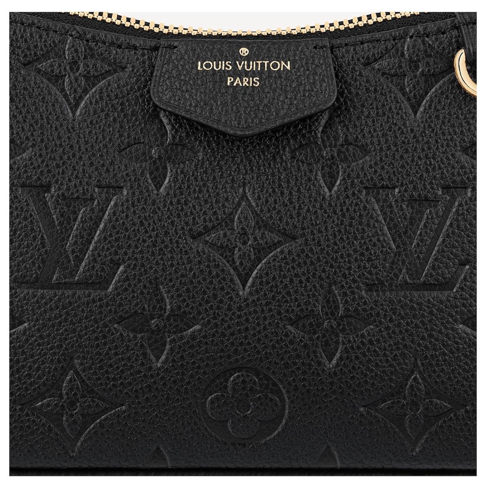 Louis Vuitton LV Easy pouch on strap Black Leather ref.429405
