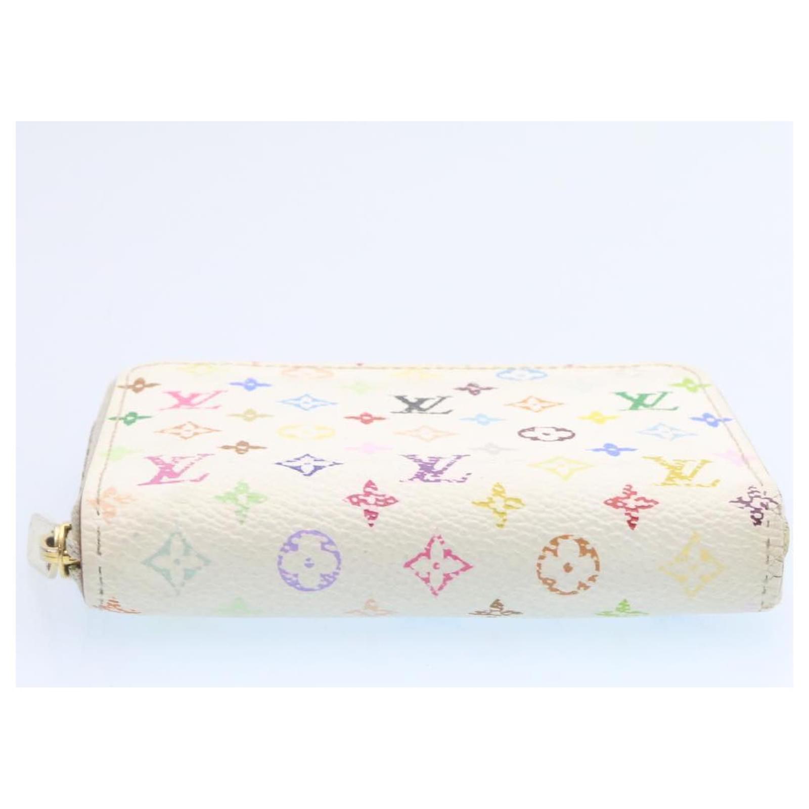 Louis Vuitton Zippy Coin Purse White Cloth ref.429923 - Joli Closet