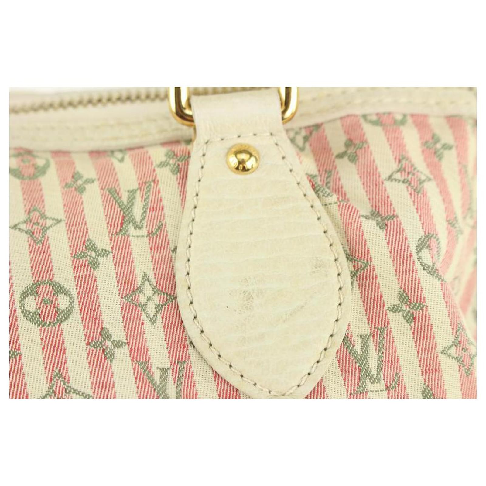 Auth Louis Vuitton Marina GM PINK Monogram Croisette Satchel Bag