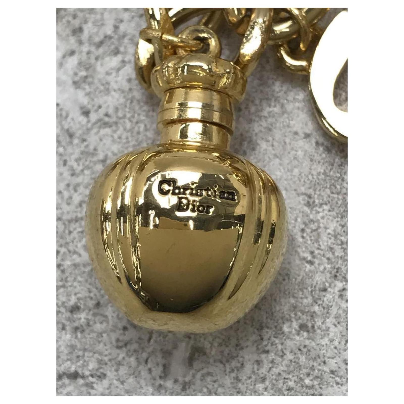 DIOR/POISON/チャーム/ネックレス Christian Dior Necklace - POISON Pendant Perfume Bottle Gold