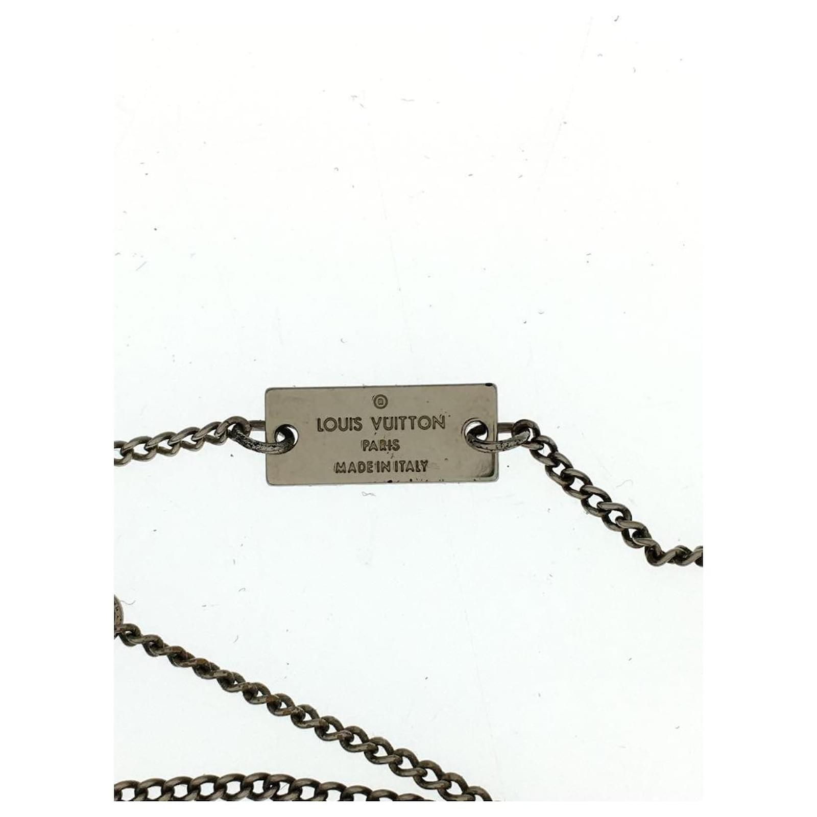 Louis Vuitton, Jewelry, Louis Vuitton Ring Necklace Monogram Gold M889