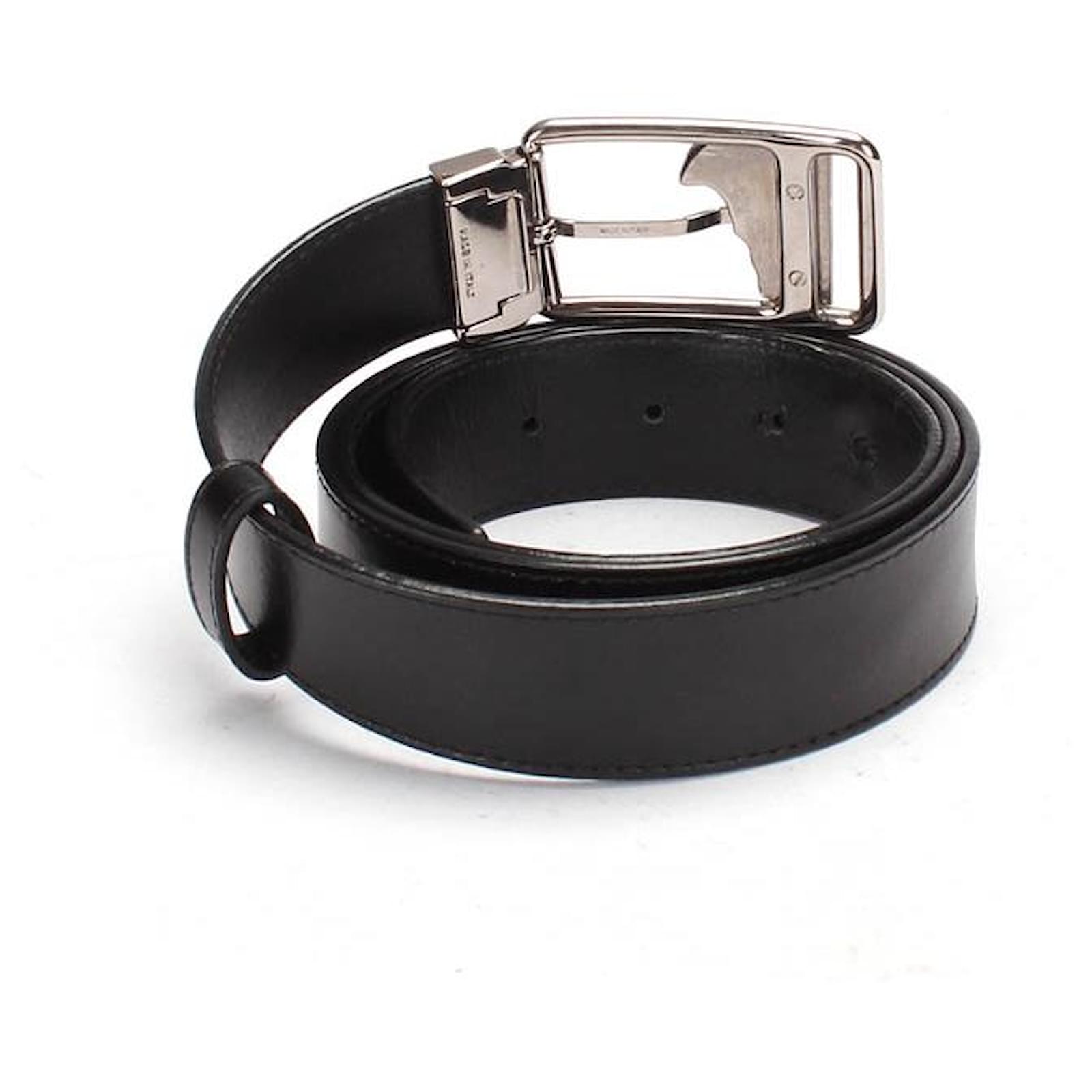 Versace belt Black Leather ref.430428 - Joli Closet