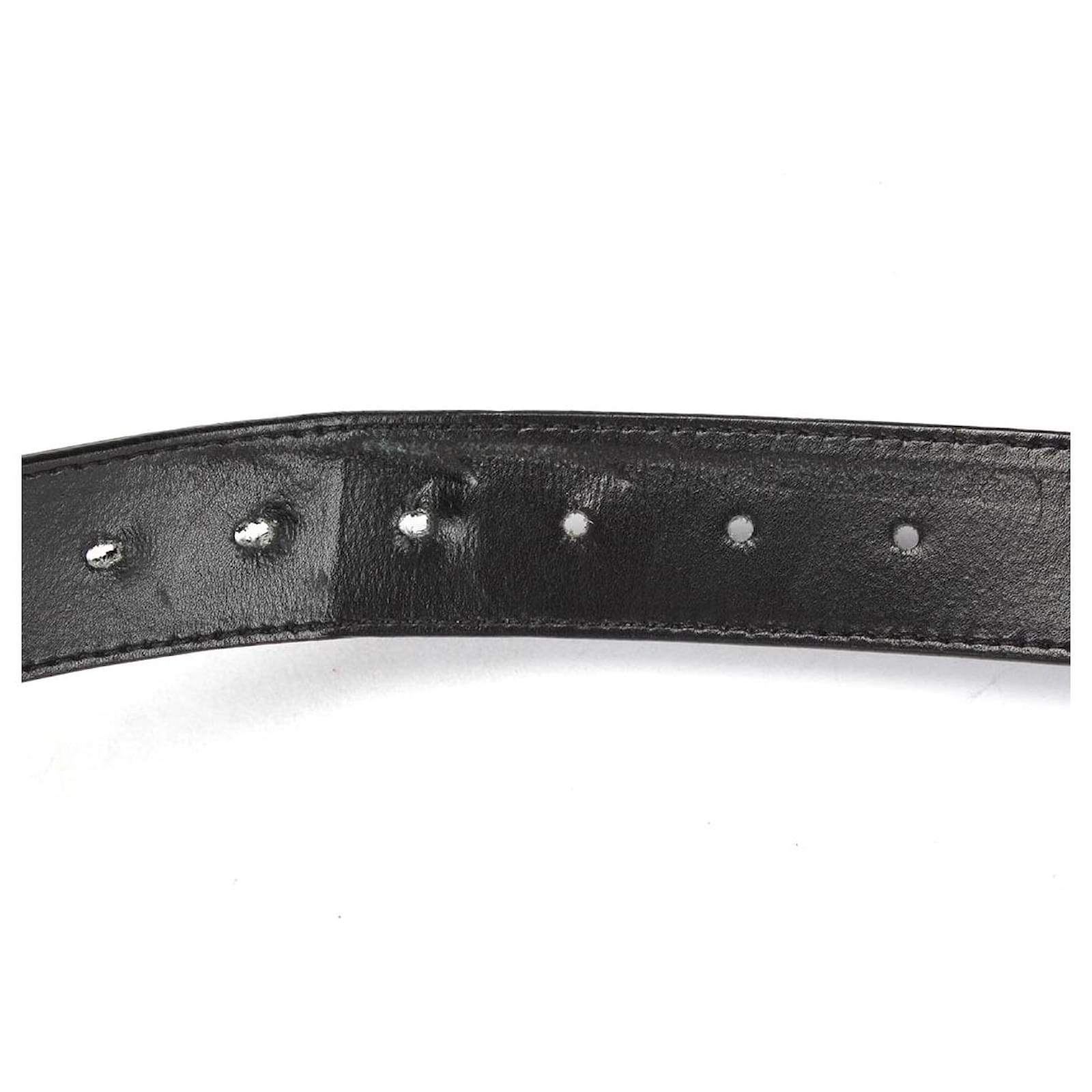 Versace belt Black Leather ref.421669 - Joli Closet