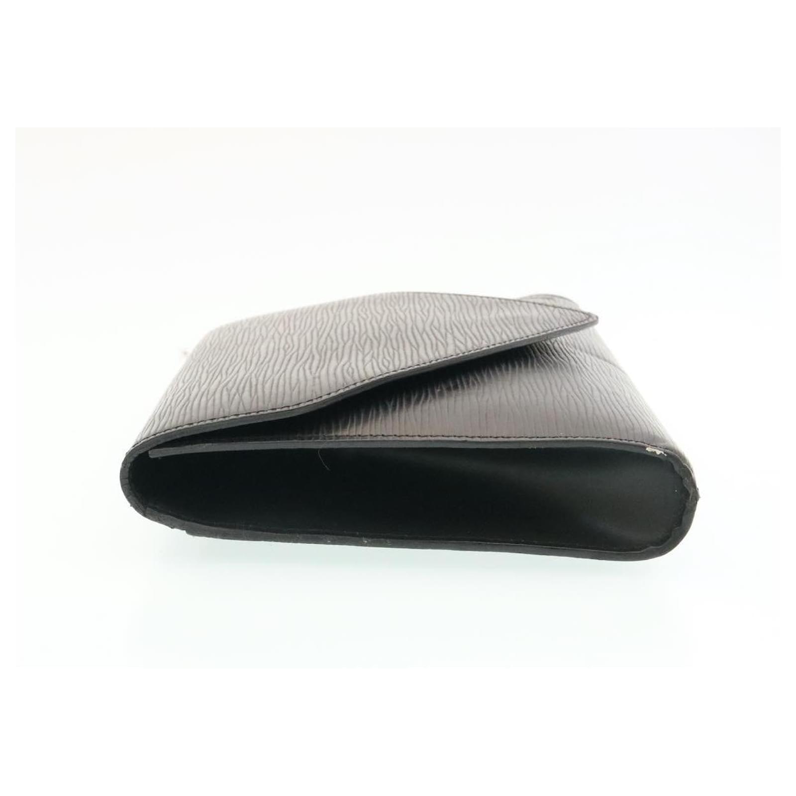 Louis Vuitton Black Epi Leather Arts-Deco Clutch Bag - Yoogi's Closet