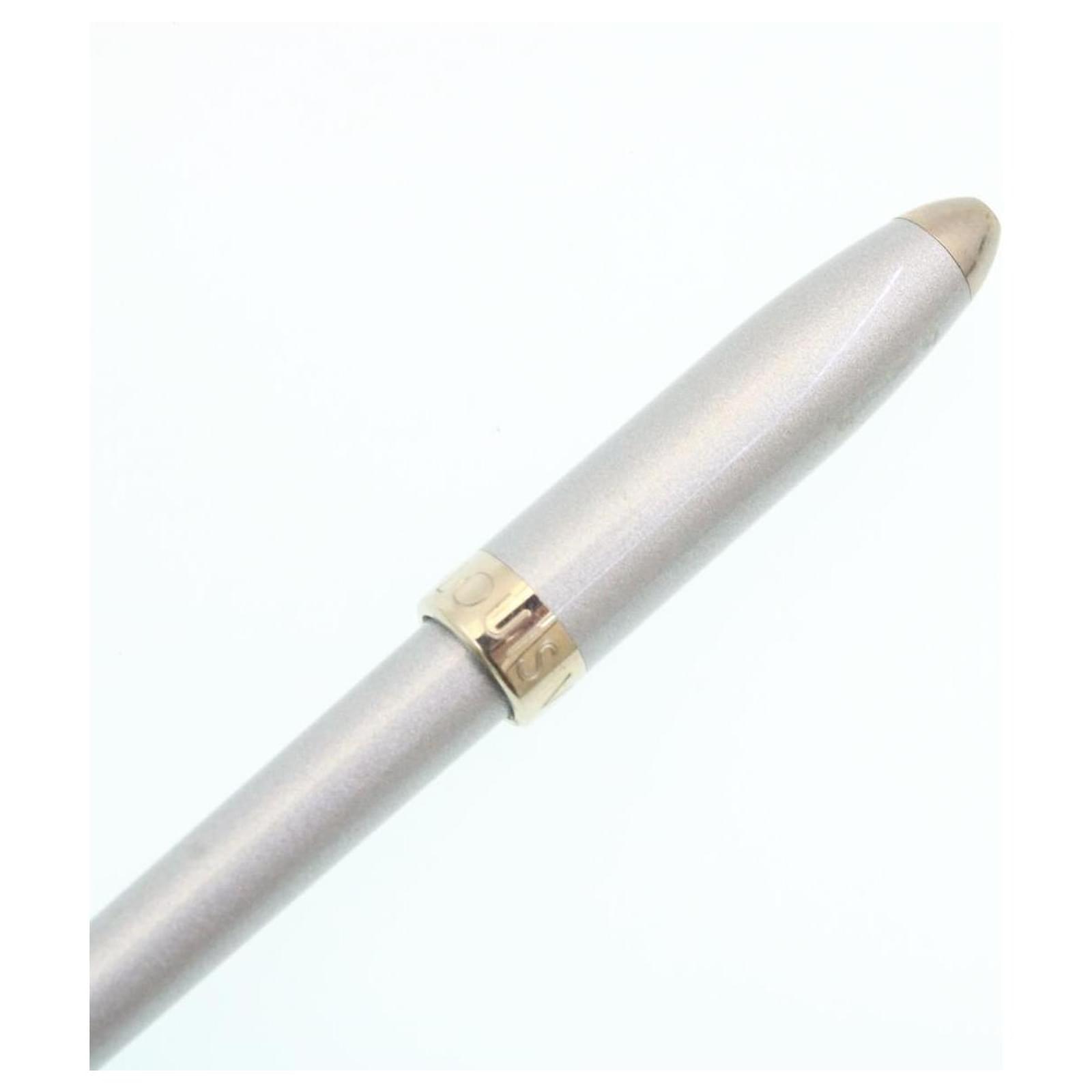 Twist Louis Vuitton Grey x Silver Stylo Ballpoint Pen Stylo for Agenda or  Notebook Metal ref.293897 - Joli Closet