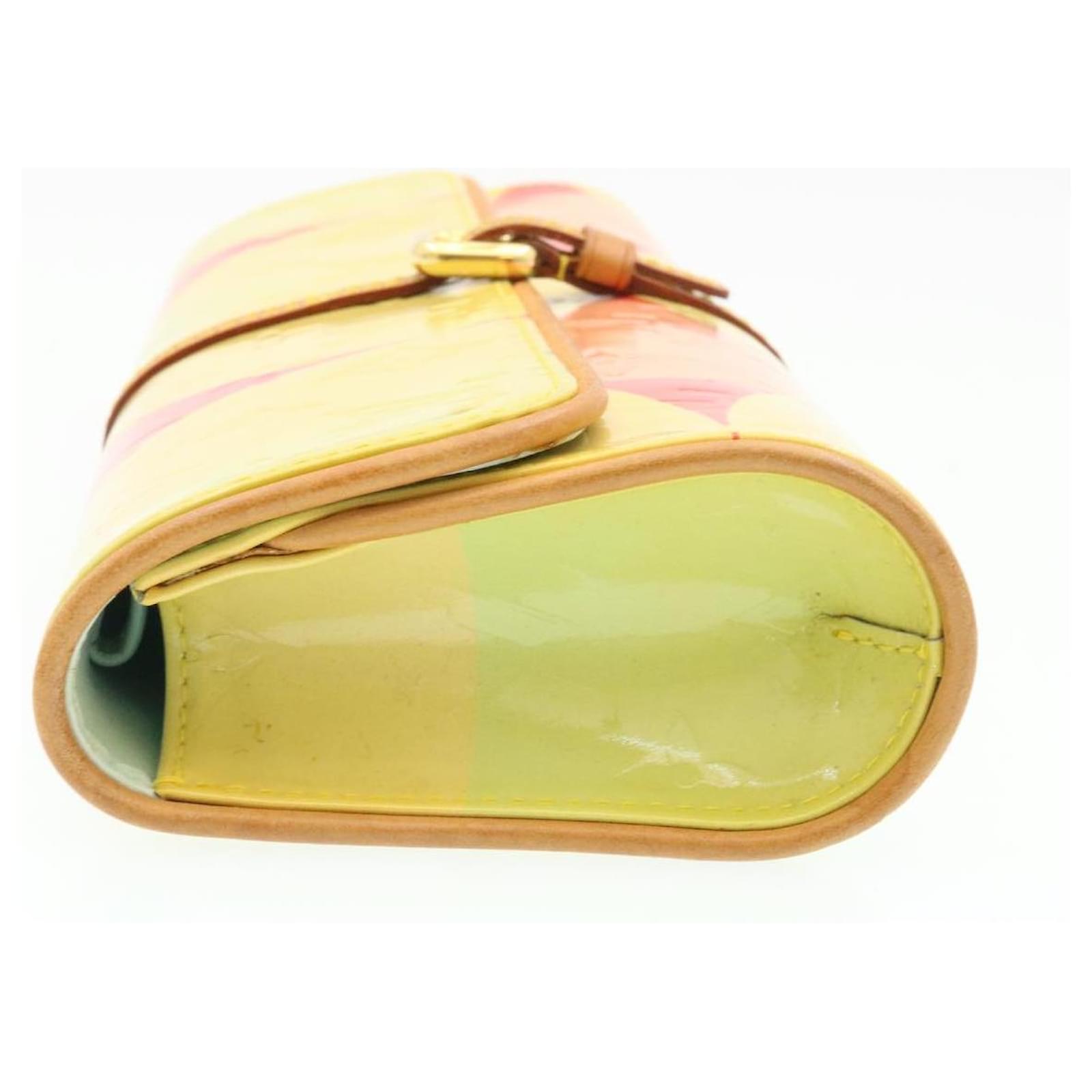 LOUIS VUITTON Monogram Vernis Pochette Fleur Shoulder Bag M91118 Auth  yk2823 Yellow Patent leather ref.430845 - Joli Closet