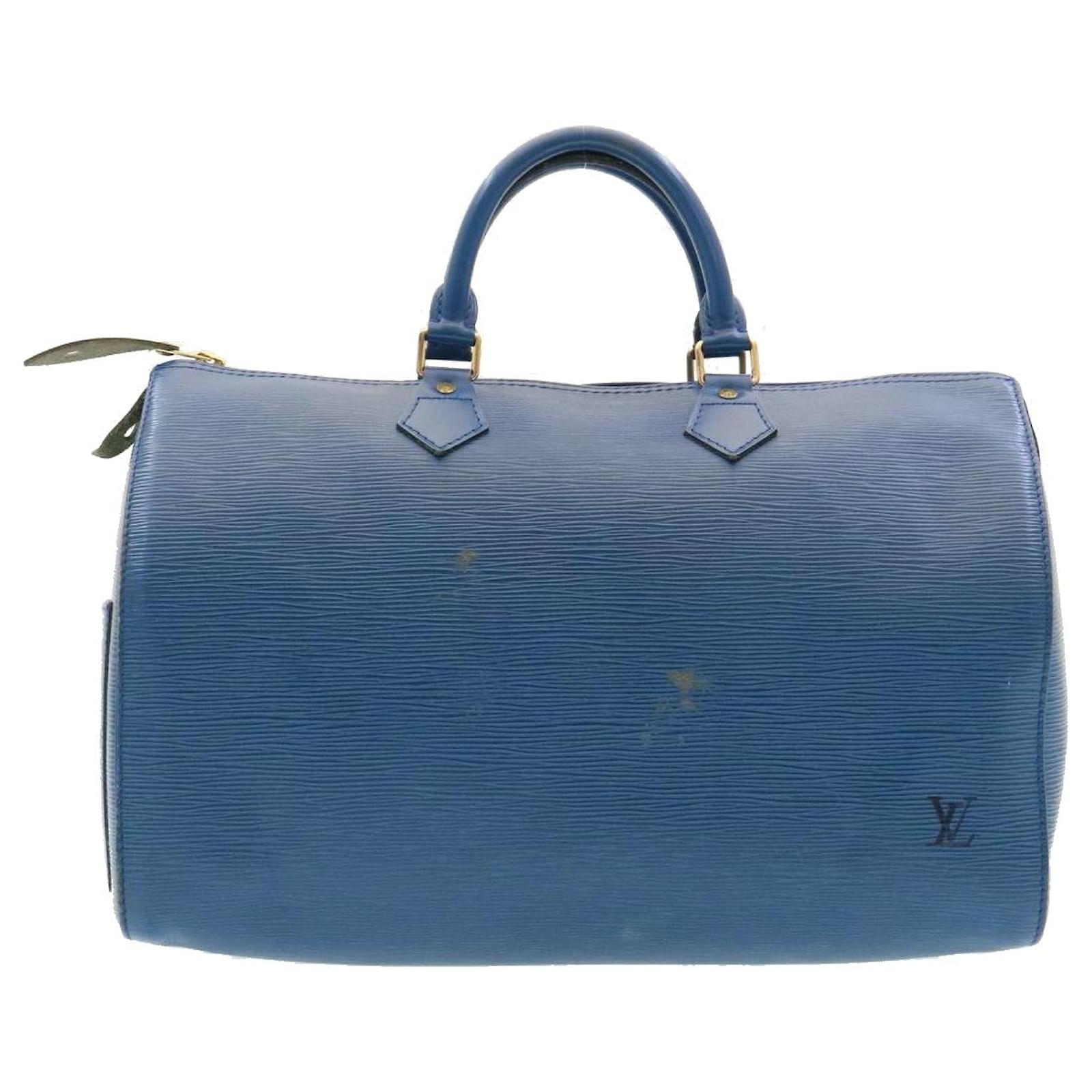Louis Vuitton Monogram Miroir Speedy 35 Hand Bag Gold M95785 LV Auth 29332A
