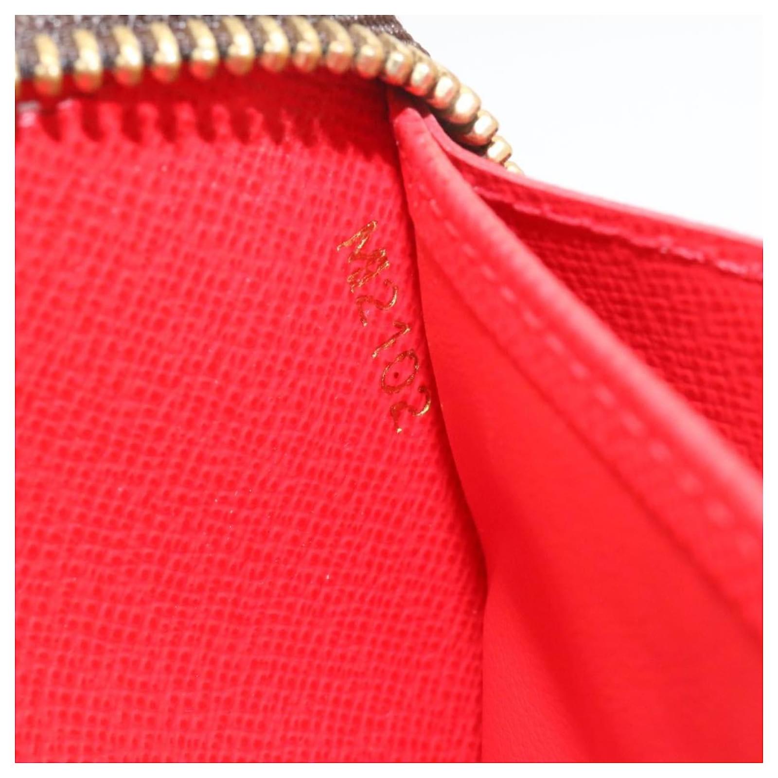 Louis Vuitton Monogramm Yayoi Kusama Dots Zippy red M60450 Cotton