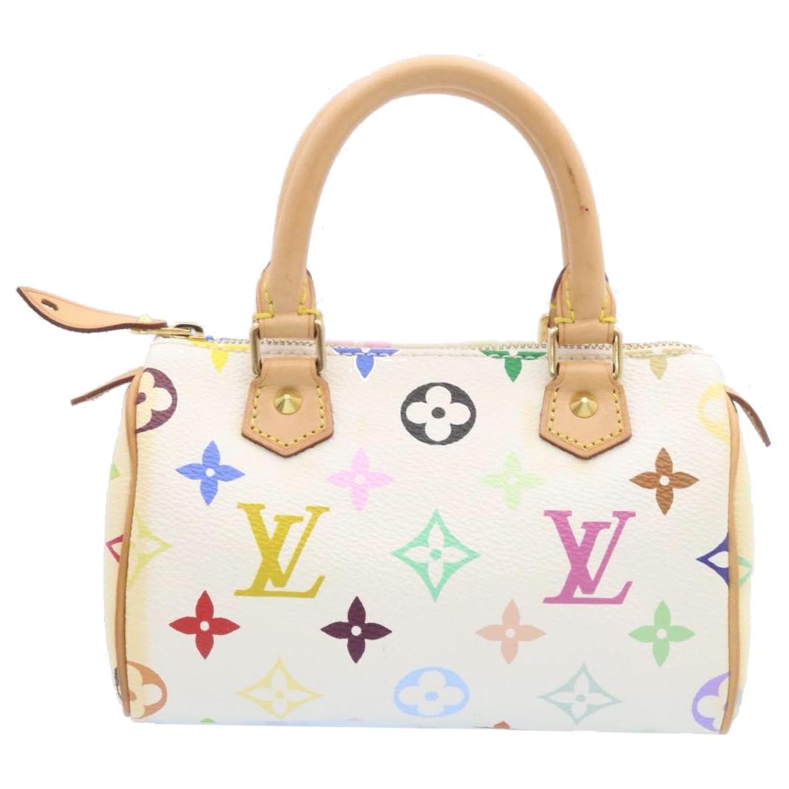 LOUIS VUITTON Monogram Multicolor Mini Speedy Hand Bag White M92645 Auth  am3975 ref.843169 - Joli Closet
