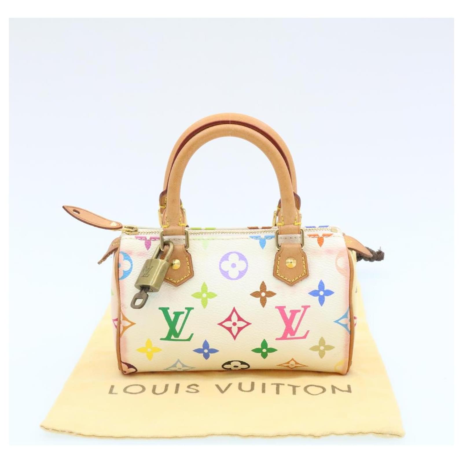 LOUIS VUITTON Monogram Multicolor Mini Speedy Hand Bag White M92645 Auth  tp132 ref.533474 - Joli Closet