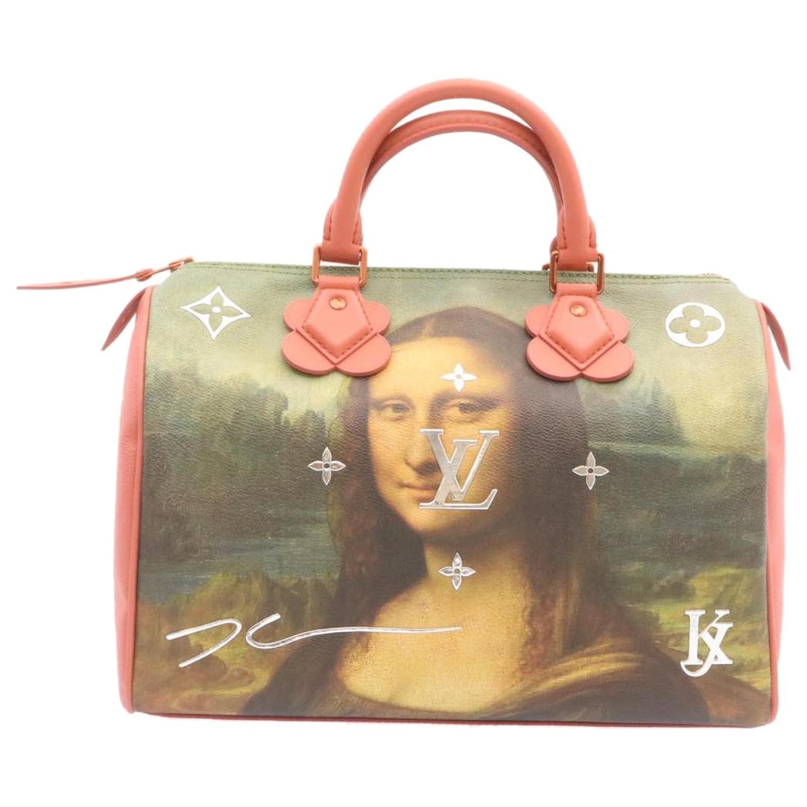 LOUIS VUITTON MASTERS Da Vinci Mona Lisa Speedy 30 Hand Bag M43002 auth  24394 Pink Leather ref.432010 - Joli Closet
