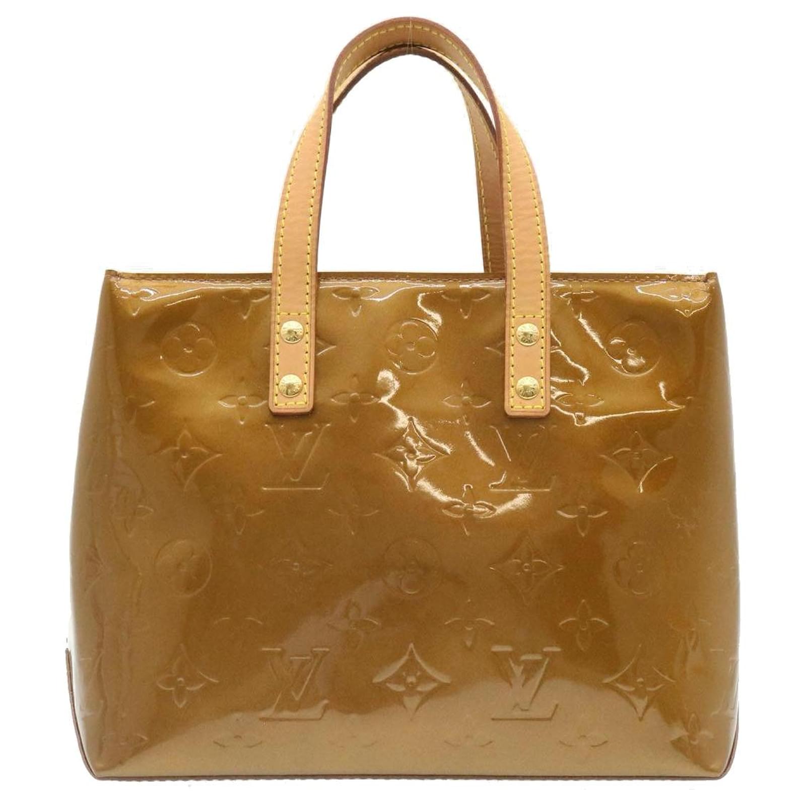 LOUIS VUITTON Monogram Vernis Reade PM Hand Bag Bronze M91146 LV Auth  pt5150 Patent leather ref.716260 - Joli Closet