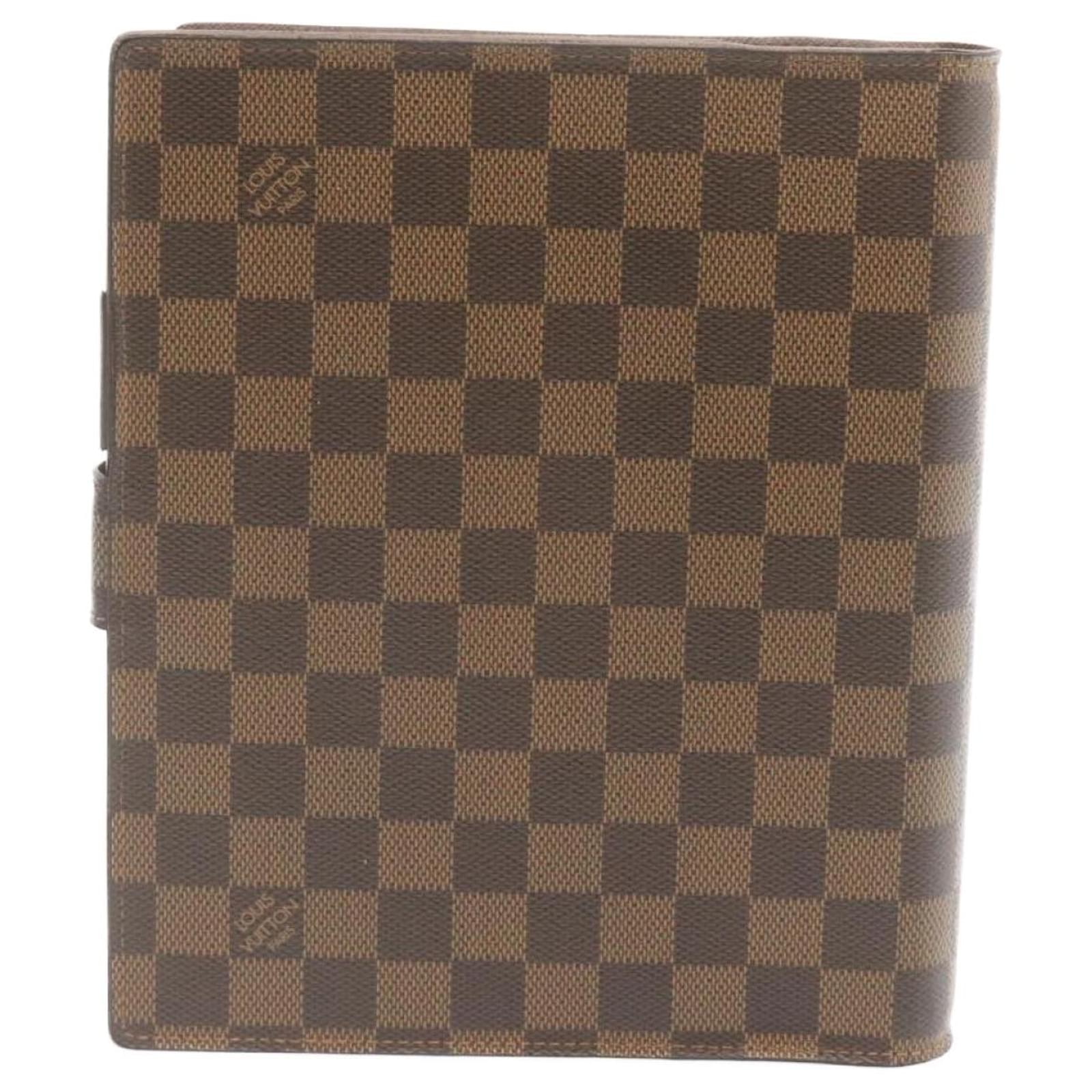 LOUIS VUITTON Damier Ebene Agenda GM Day Planner Cover R20009 LV Auth  gt1268 ref.432070 - Joli Closet