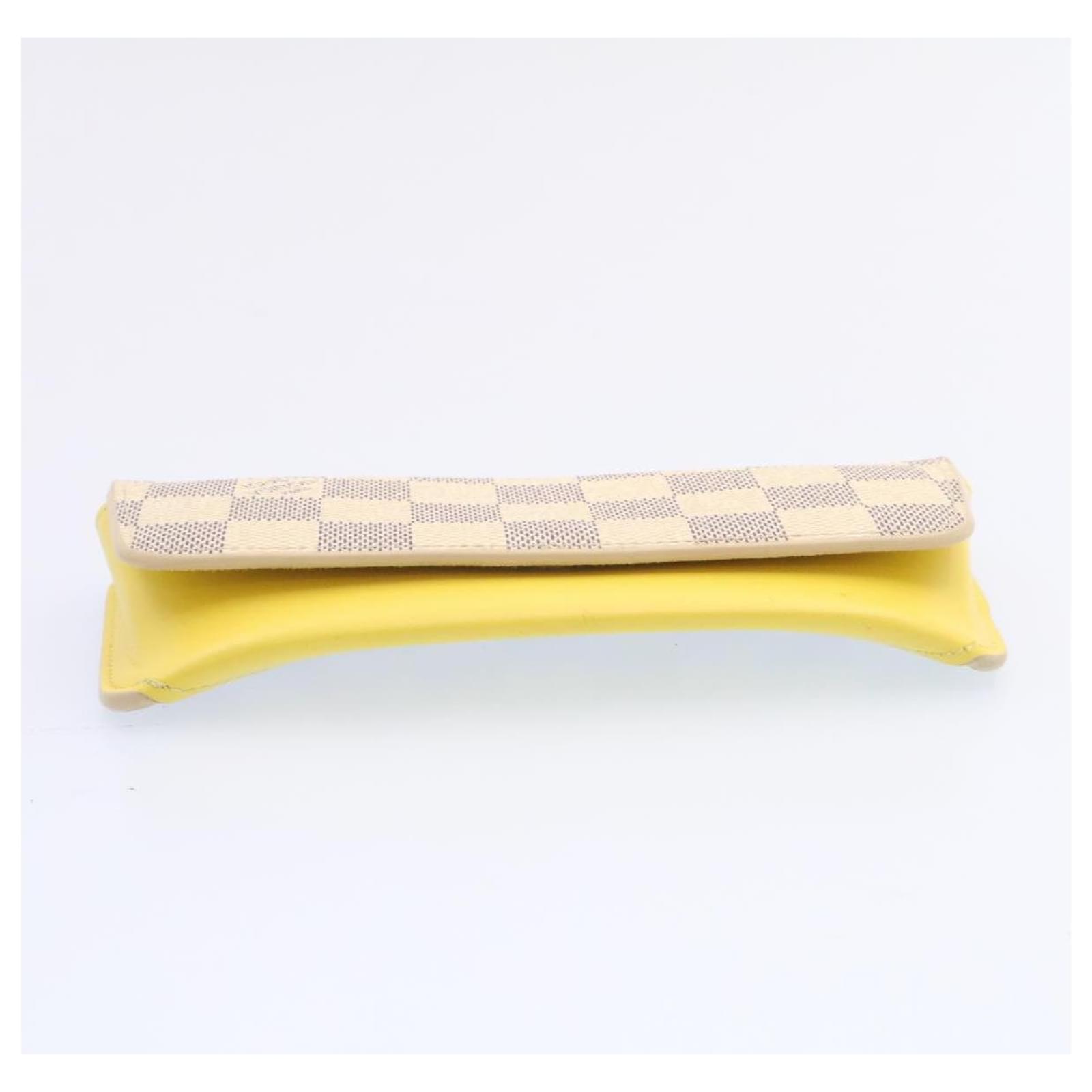 LOUIS VUITTON Damier Azur Etui Lunette Today Glasses Case GI0388 LV Auth  yk2656 Yellow ref.432163 - Joli Closet