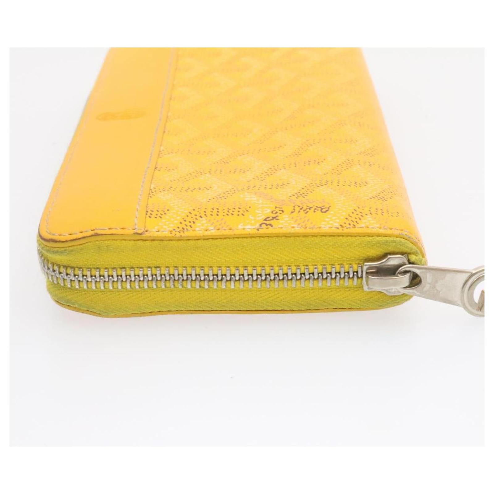 Goyard Long Wallet Yellow Chn020131 woman