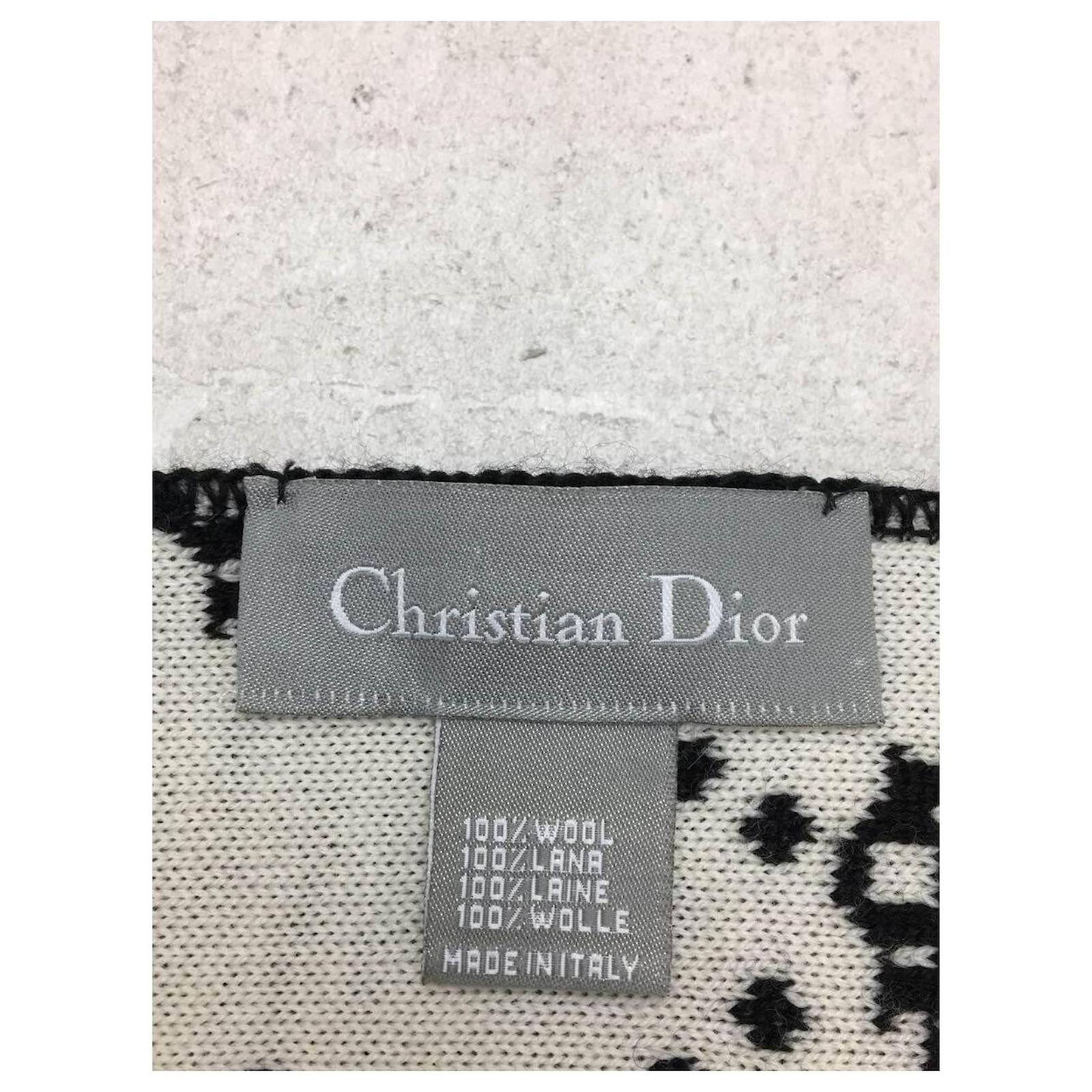 Christian Dior Muffler / Wool / BLK Black ref.432992 - Joli Closet