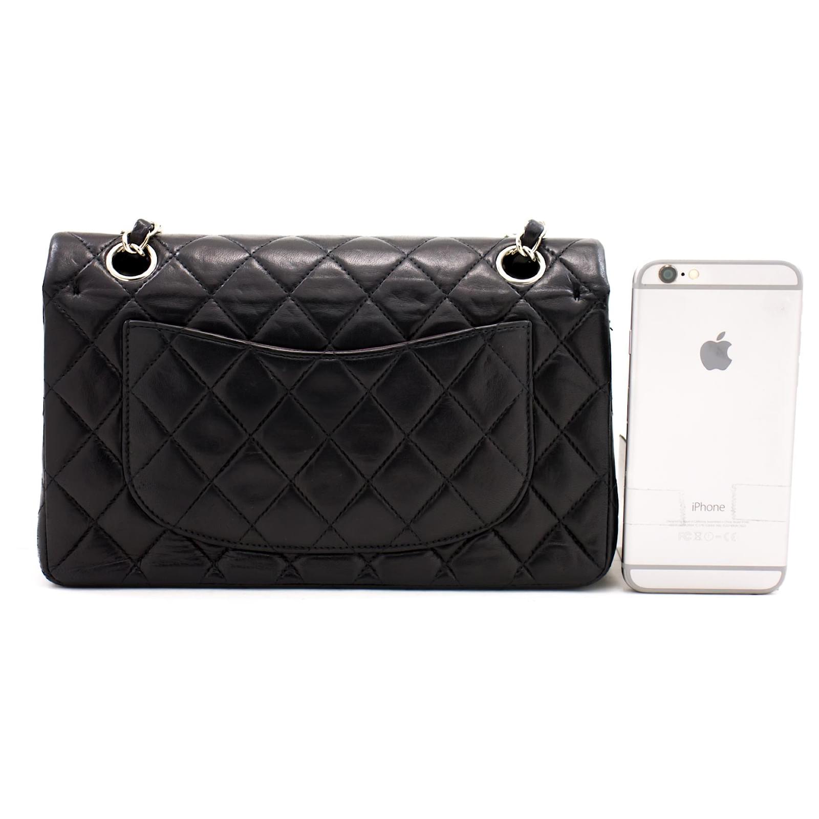 CHANEL Chain Shoulder Bag Clutch Dark Navy Flap Quilted Lambskin at 1stDibs