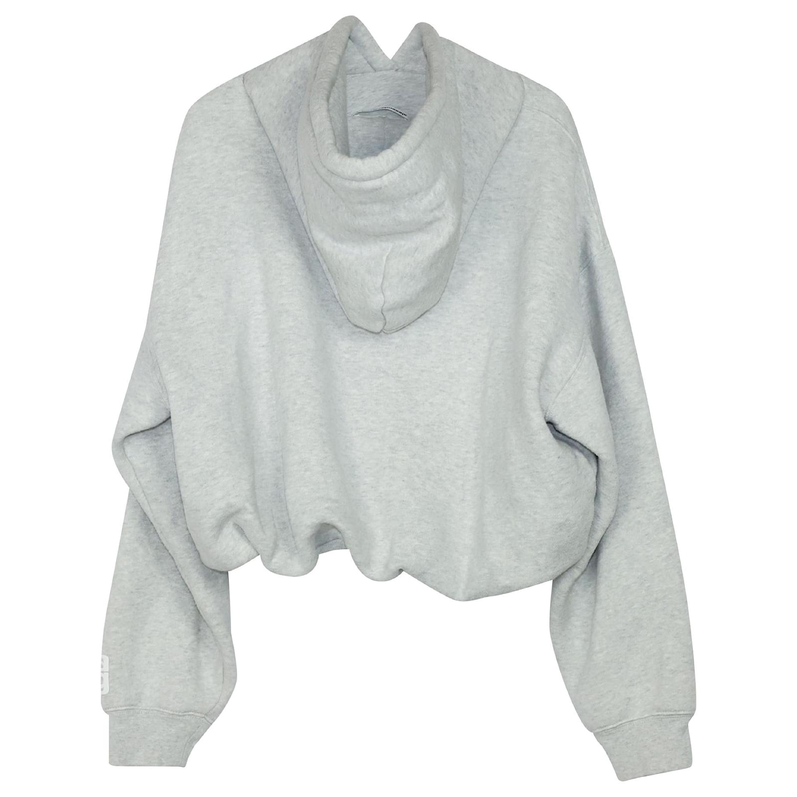 T by Alexander Wang Dense Fleece Bubble Hoodie in Grey Cotton ref.433559 Joli Closet