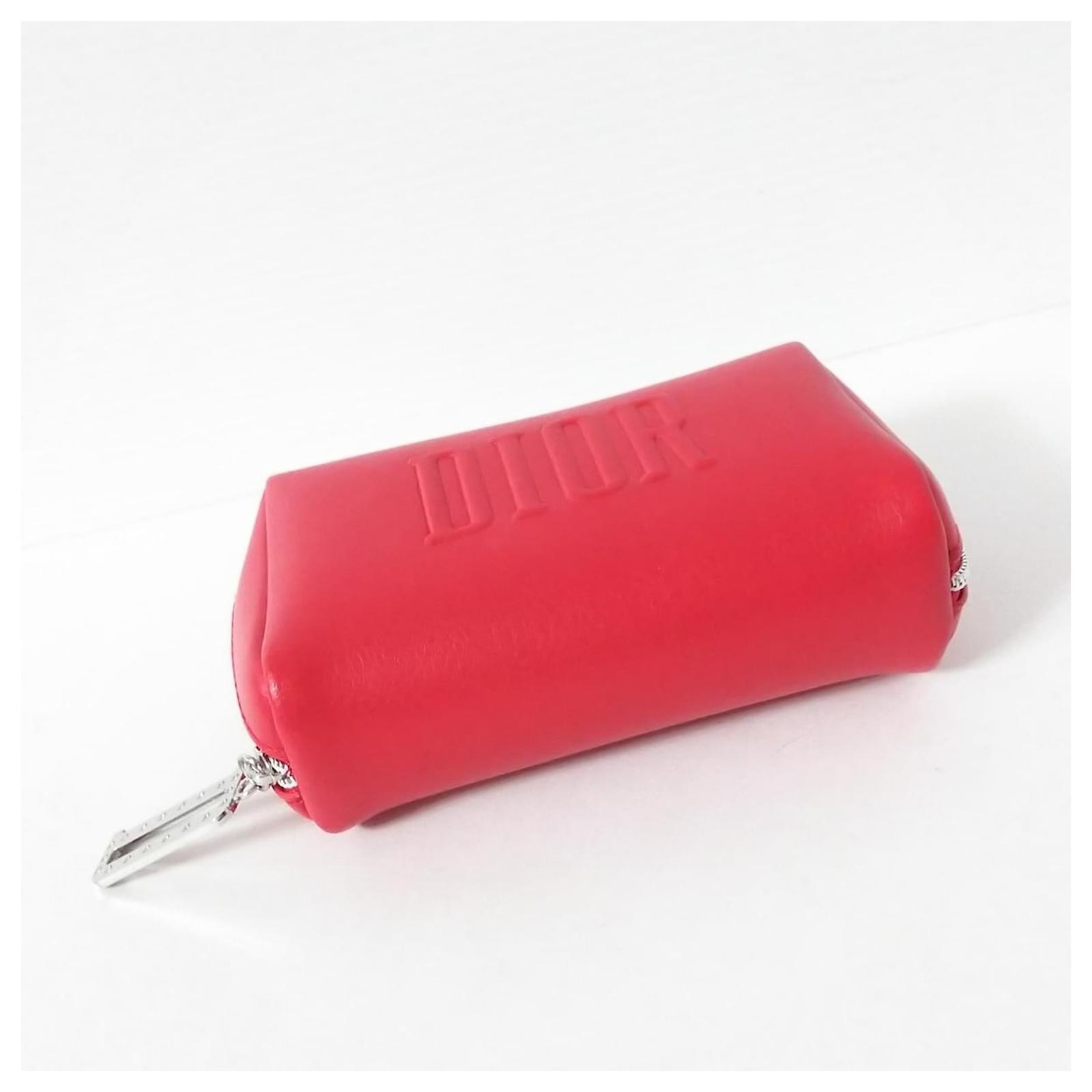 Dior Clutch Bag Red Leather ref.433871 Joli Closet
