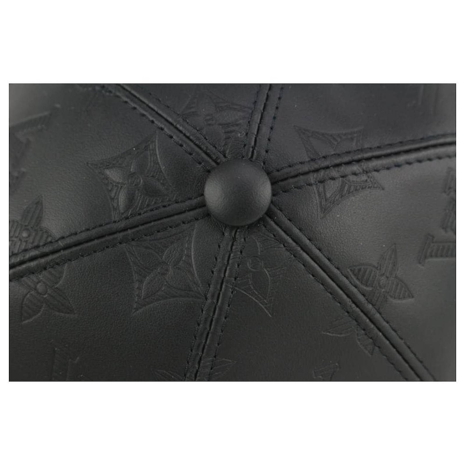 Louis Vuitton Monogram Shadow Baseball Cap 60 Onyx 