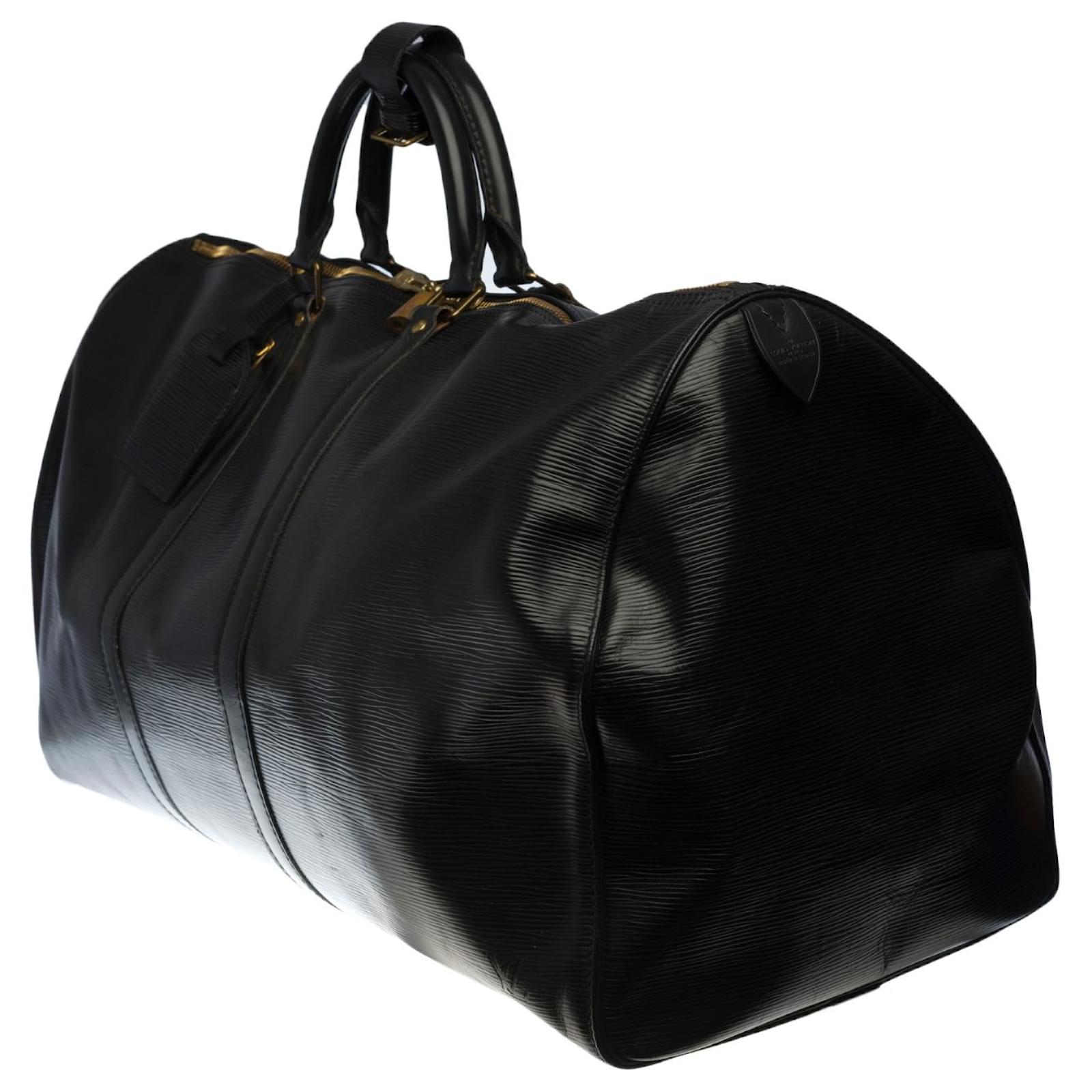 Shop for Louis Vuitton Black Epi Leather Keepall 55 cm Duffle Bag Luggage -  Shipped from USA