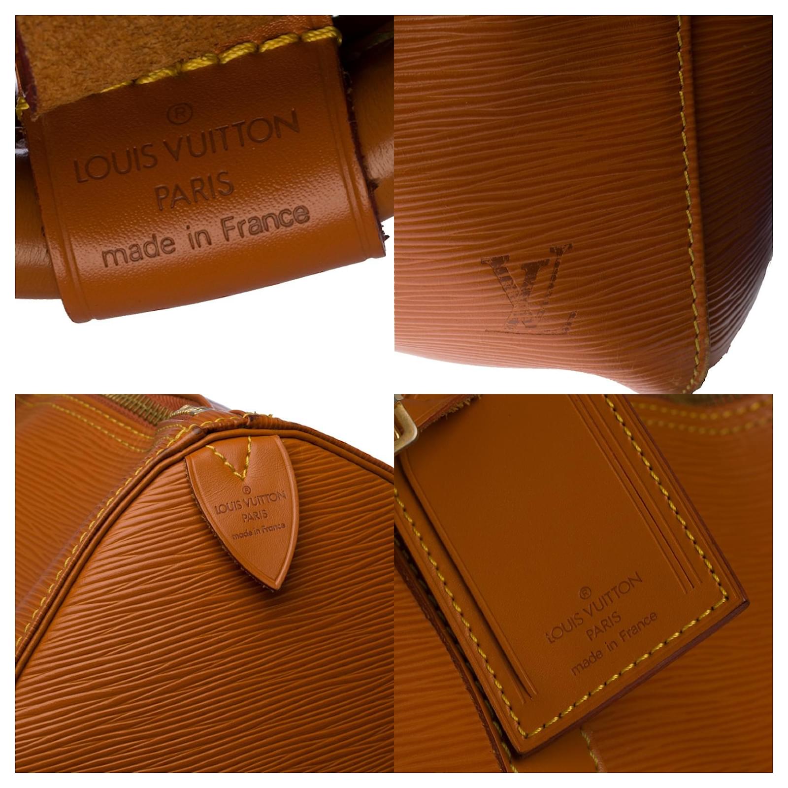 Louis Vuitton Keepall Travel Bag 50 in cognac epi leather Brown ref.832759  - Joli Closet