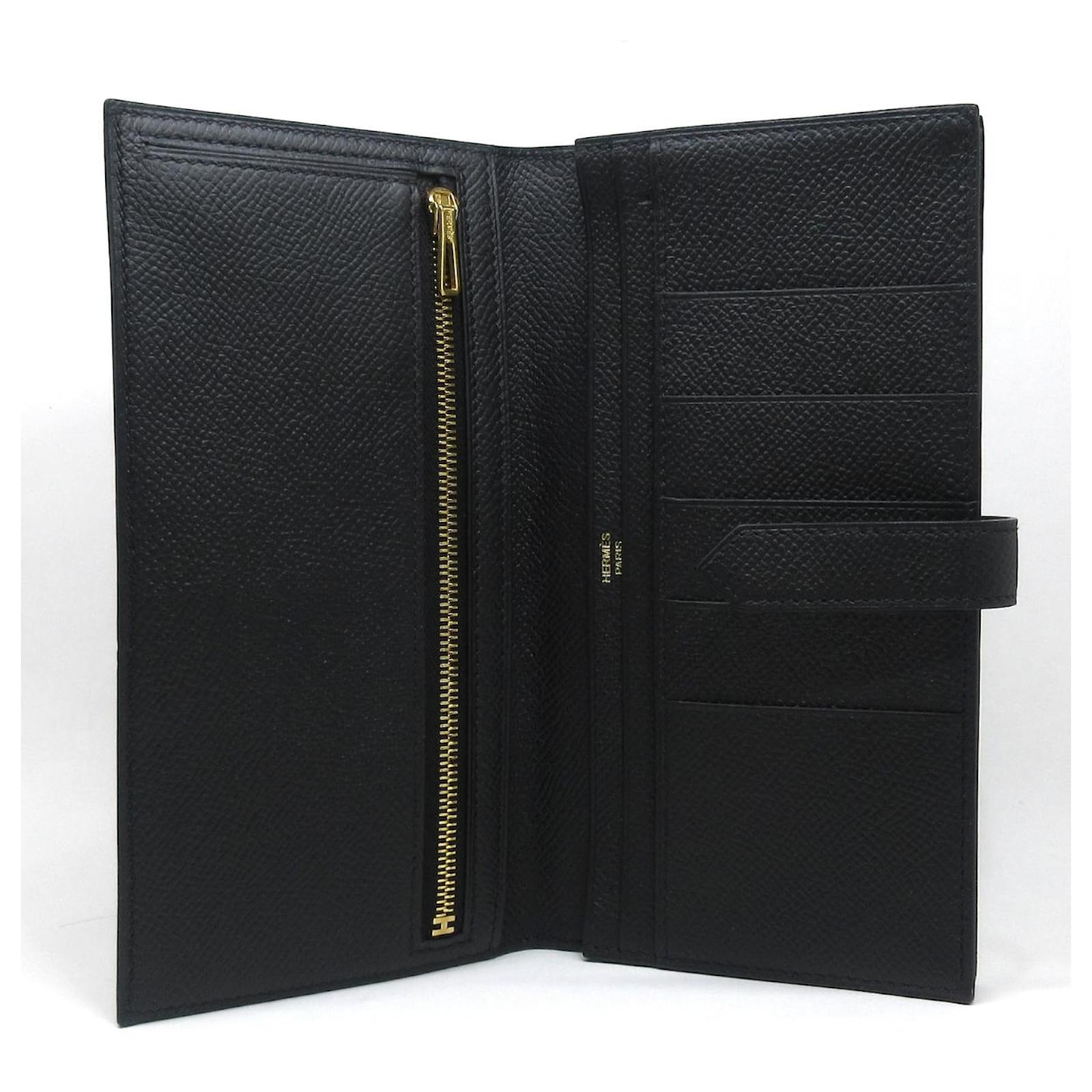 Hermès Hermes wallet Black Leather ref.434653 - Joli Closet