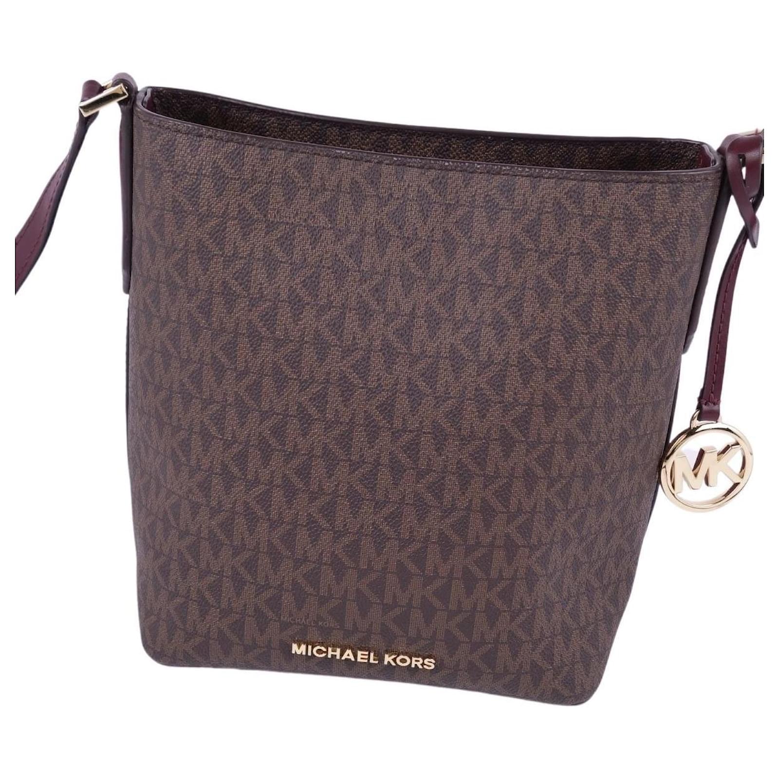 MICHAEL KORS Bag Shoulder Bag Crossbody Bag PVC Leather Total Pattern Leather  Bag Brown ref.435152 - Joli Closet