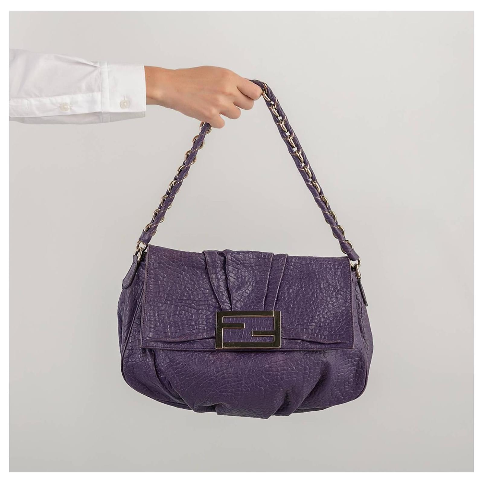 purple fendi bolsa