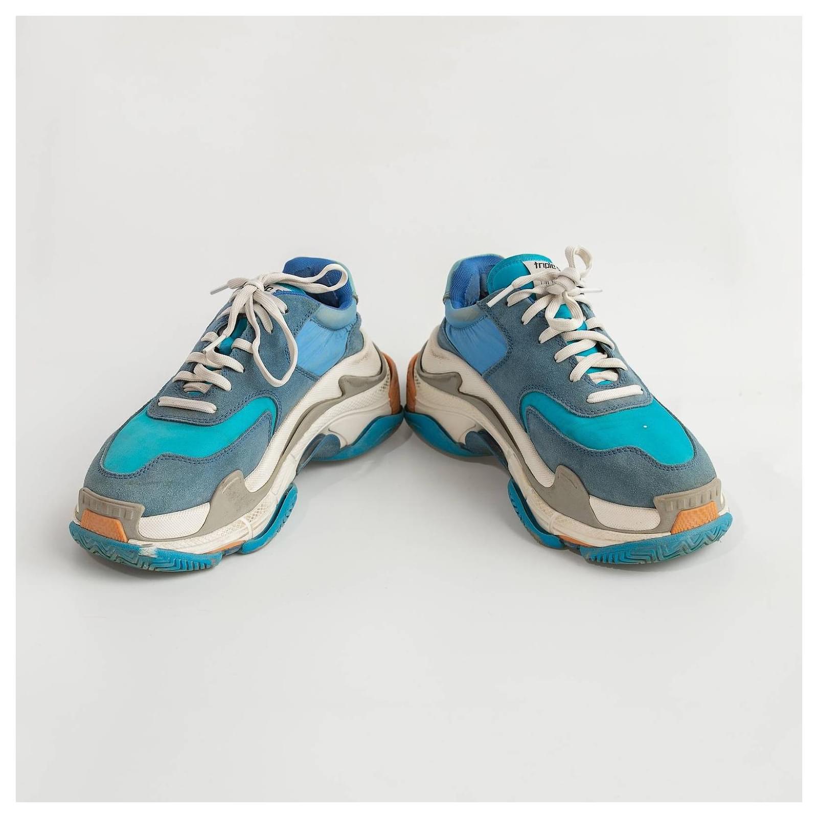 basket balenciaga femme bleu