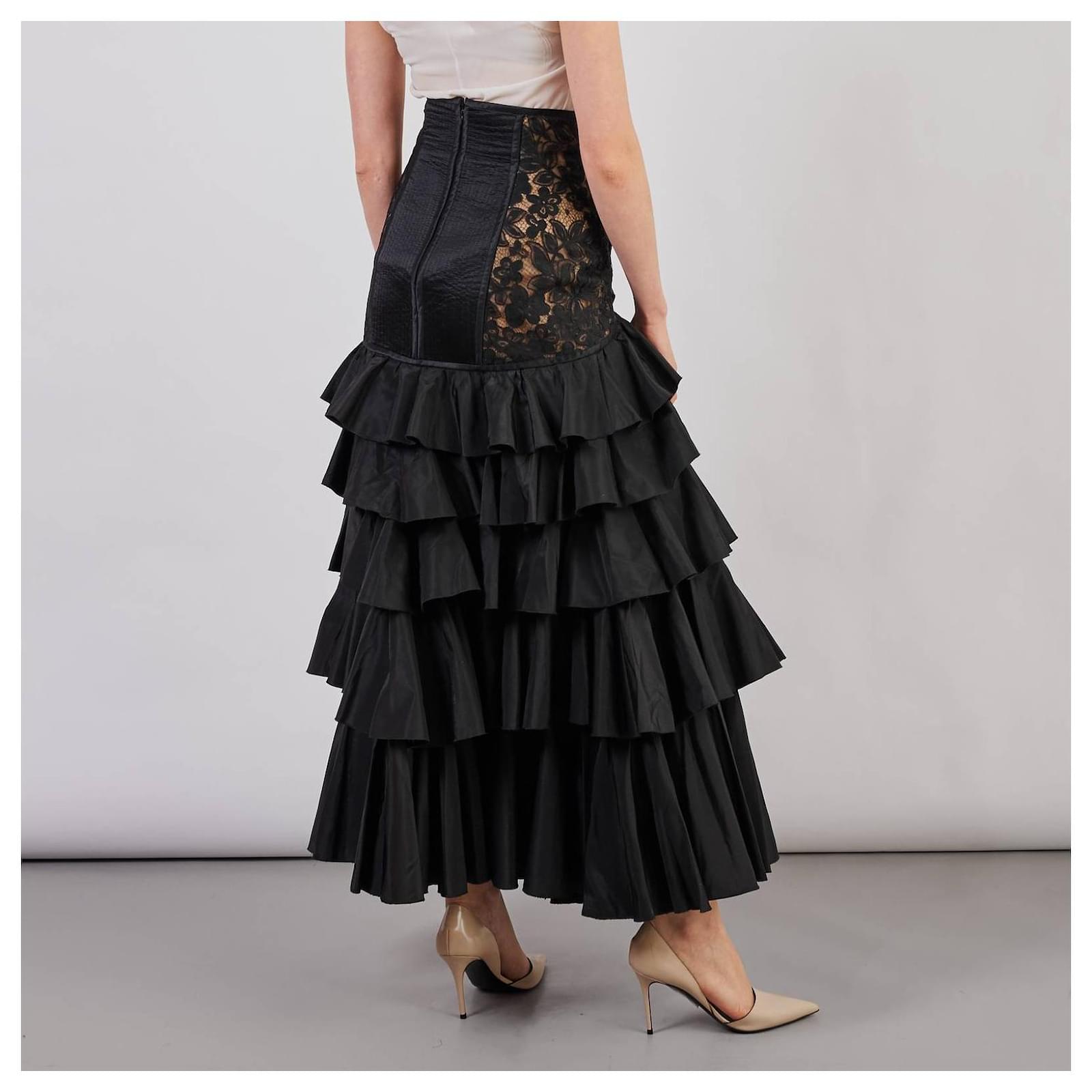 valentino skirt black