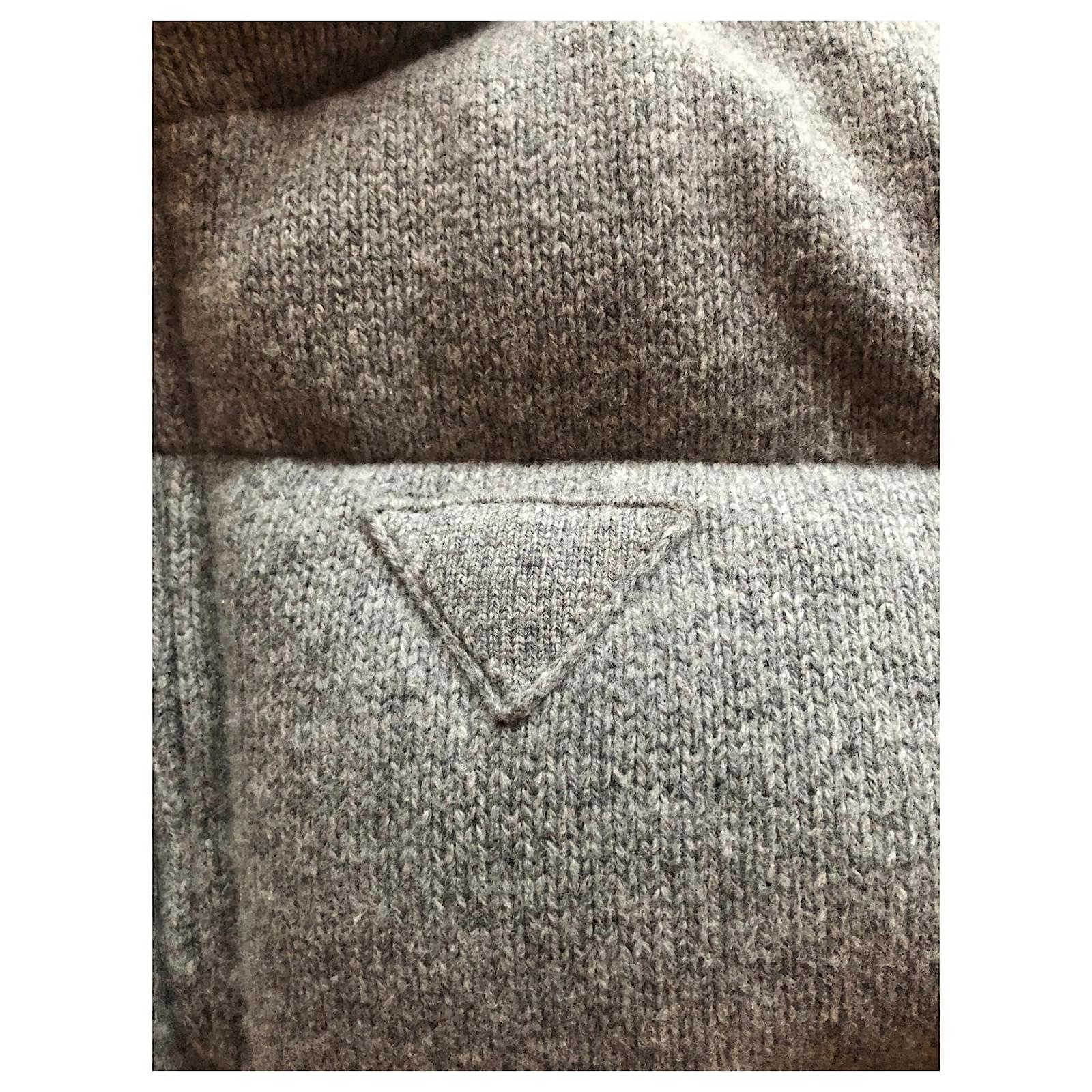 PRADA Waist bag Wool Gray Auth cl596 Grey ref.964923 - Joli Closet
